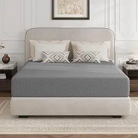 Novilla Colchão King, colchão de espuma viscoelástica de gel de 25 cm tamanho king com núcleo de espuma termicamente equilibrado, colchões de espuma para sono noturno fresco e alívio de pressão