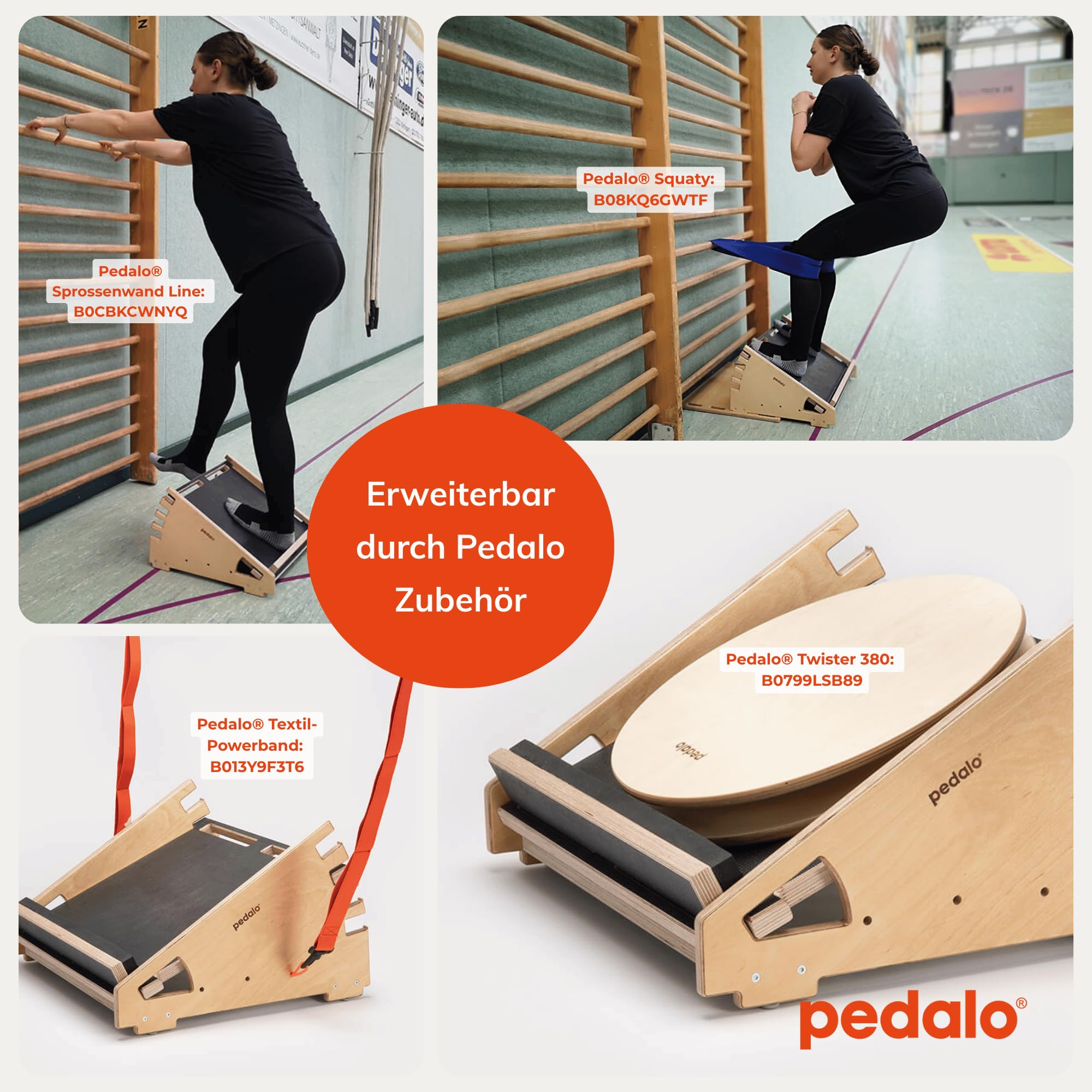 pedalo® Kniefit I Wadendehner I Knietrainer I Slant Board I Fußtrainer I Beintrainer I Schrägbrett I Patellasyndrom I Rehabilitation I Beinkraft I Kniebeuge