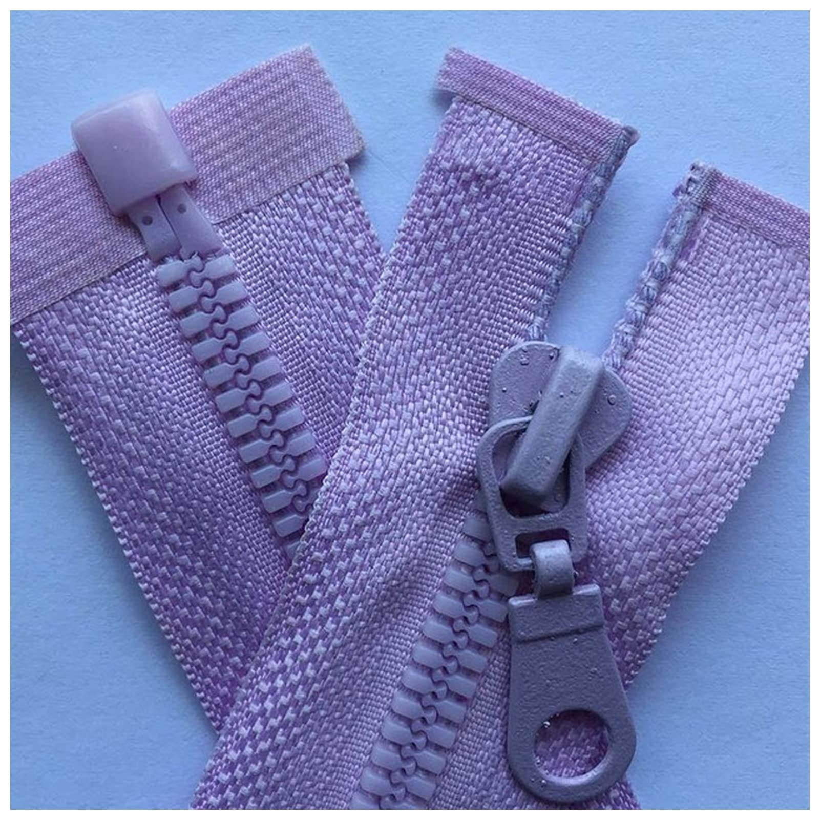 cerniera, 3 pezzi 5# 70cm 80cm Lunghezza Cerniere in resina Colore Verde Nero Blu Zip for abbigliamento sportivo aperto(13 Light Purple,80cm 3pcs)