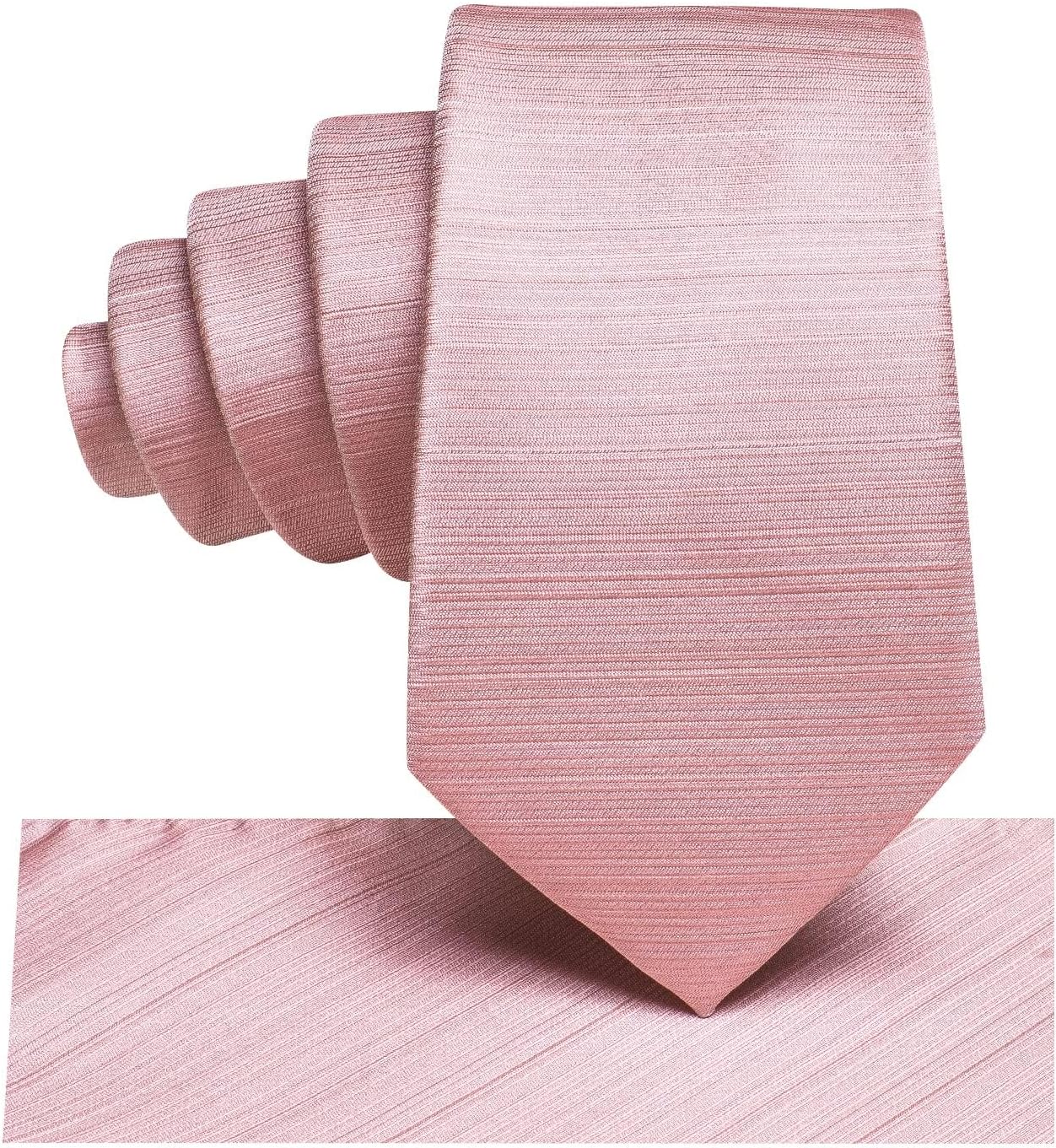 Hi-Tie Father and Son Tie Set Striped Plaid Ties for Men and Boys Silk Necktie Pocket Square Set for Wedding Gifts - Image 4