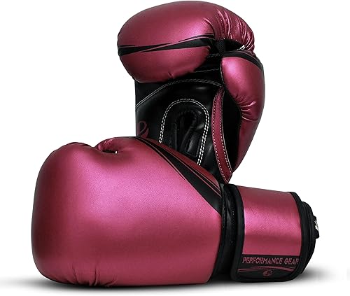 UFG - Guantes de boxeo metálicos para artes marciales mixtas, Muay Thai, bolsa de trabajo para entrenamiento y lucha (rosa, 10 onzas)