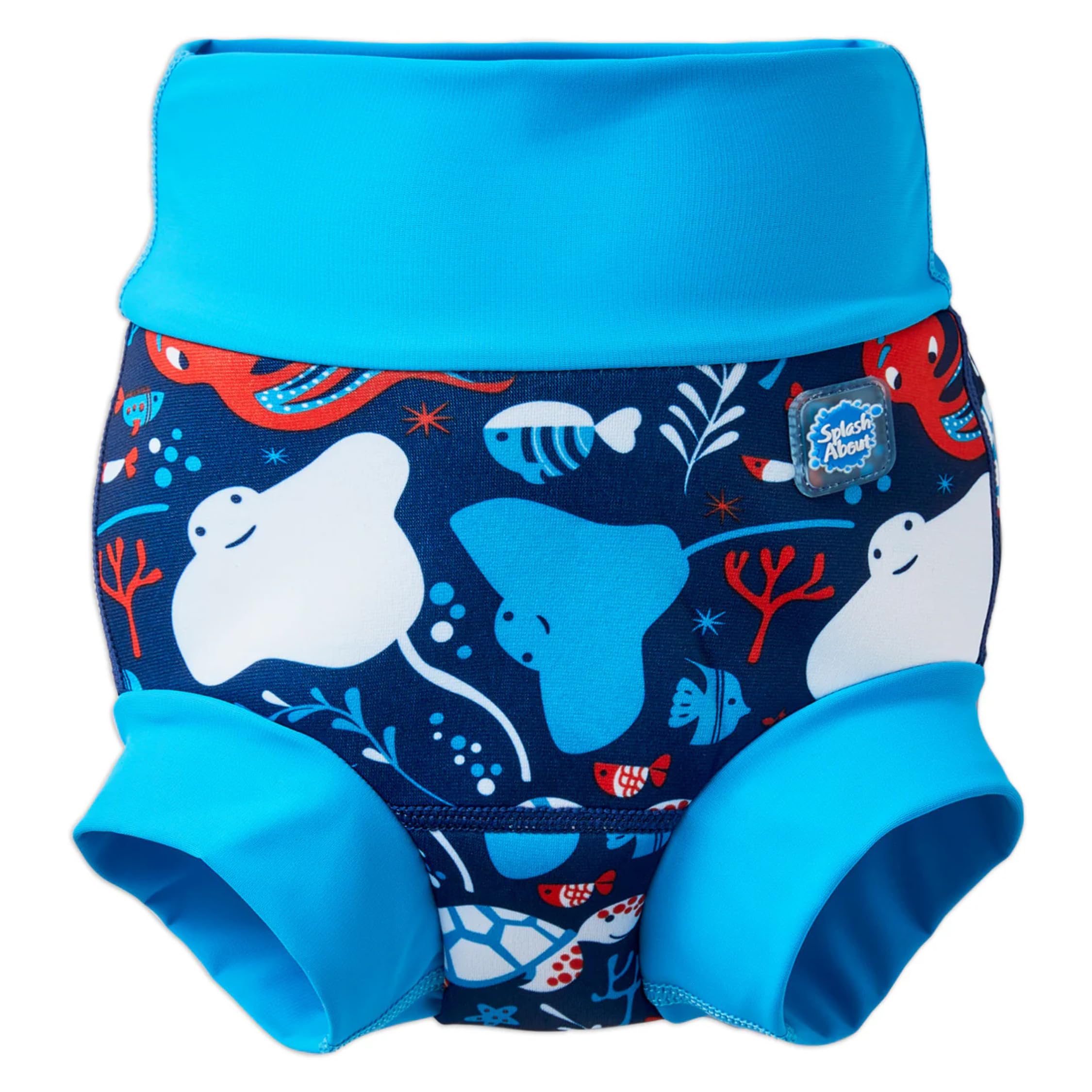 Splash About Happy Nappy Duo Reuseable Swim Nappy for Babies and Toddlers (Under The Sea, 0-3 Months)