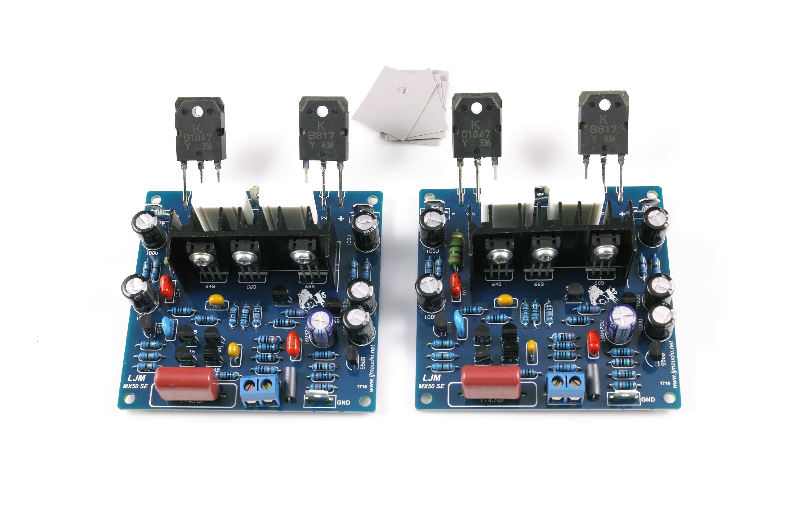 Lot de 2 panneaux d'amplification MX50 SE 15-100W double canal pour module audio hifi