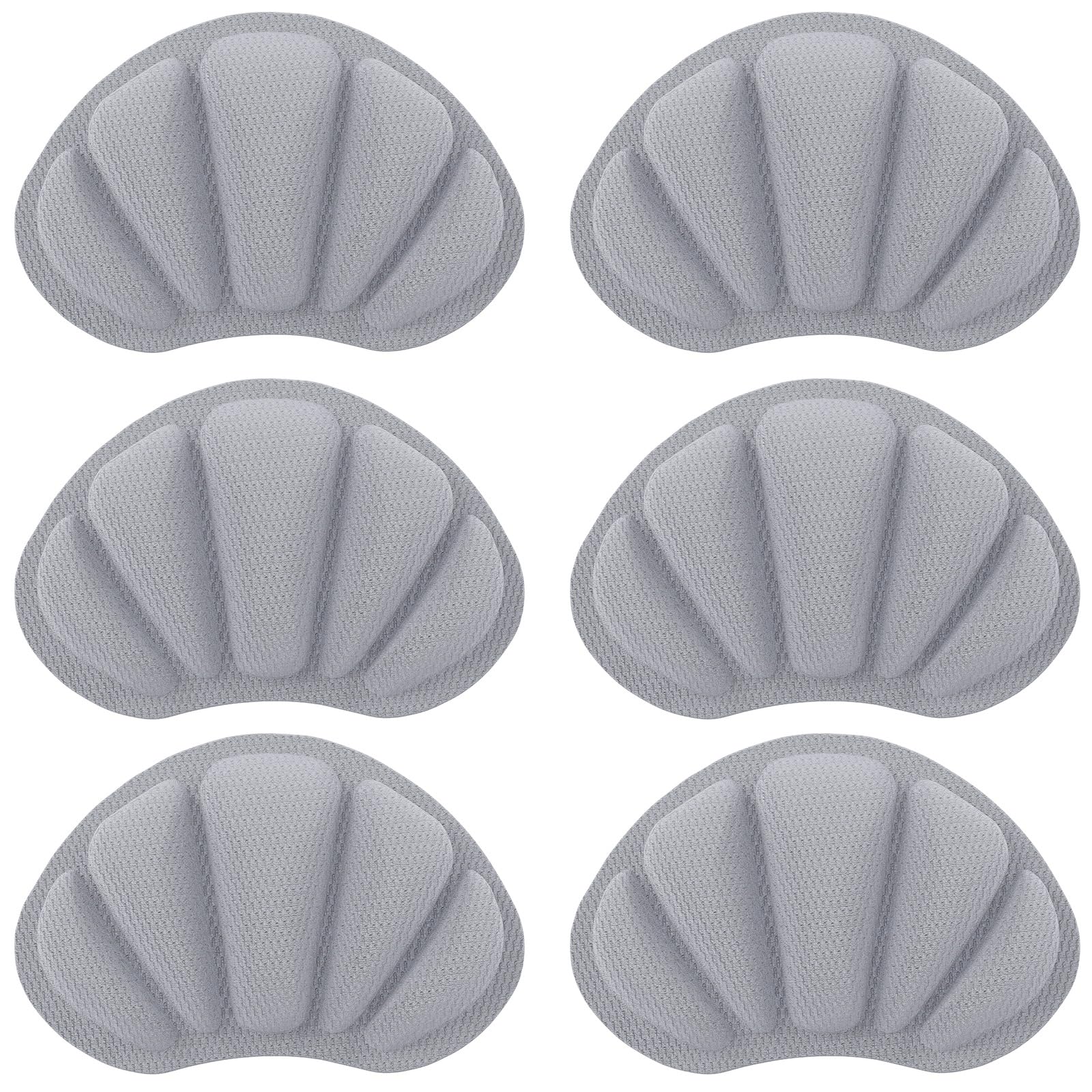 3 PAIA cuscinetti salva tallone per scarpe, proteggi tallone autoadesivo, solette antiscivolo, inserti morbidi per prevenire sfregamenti & vesciche (grigio)