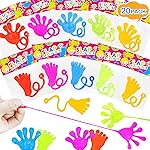 Christmas Large Sticky Hands & Feet Party Favors Supplies for Toddlers (20 PCS), Pinata Goodie Bag Stocking Stuffers Fillers for Kids,School Student Treats Treasure Box Prizes Toy Gifts for Boys Girls