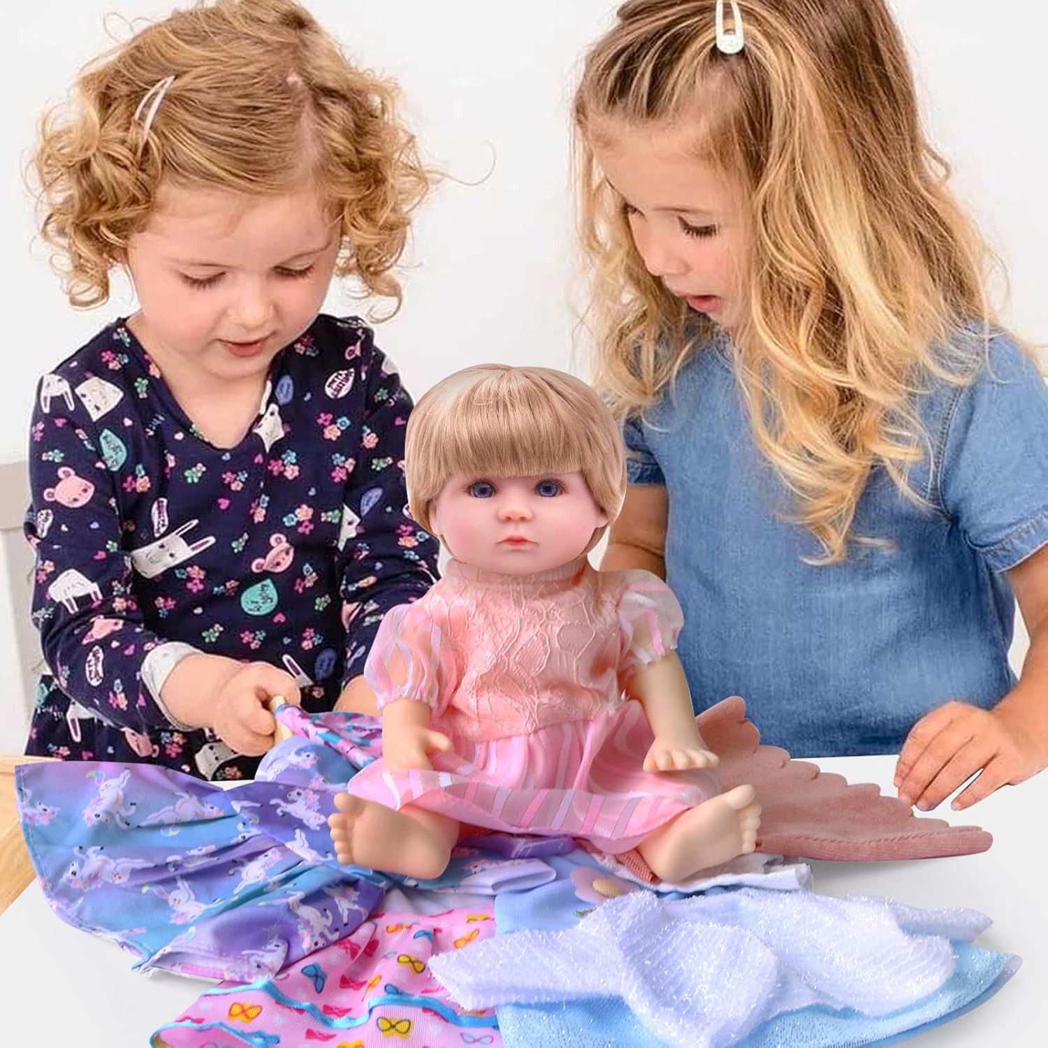 Alive-Baby Doll Clothes and Accessories - 6 Sets for 12 Inch Dolls - Dress, Pajamas, Lovely Outfits for Christmas, Birthday