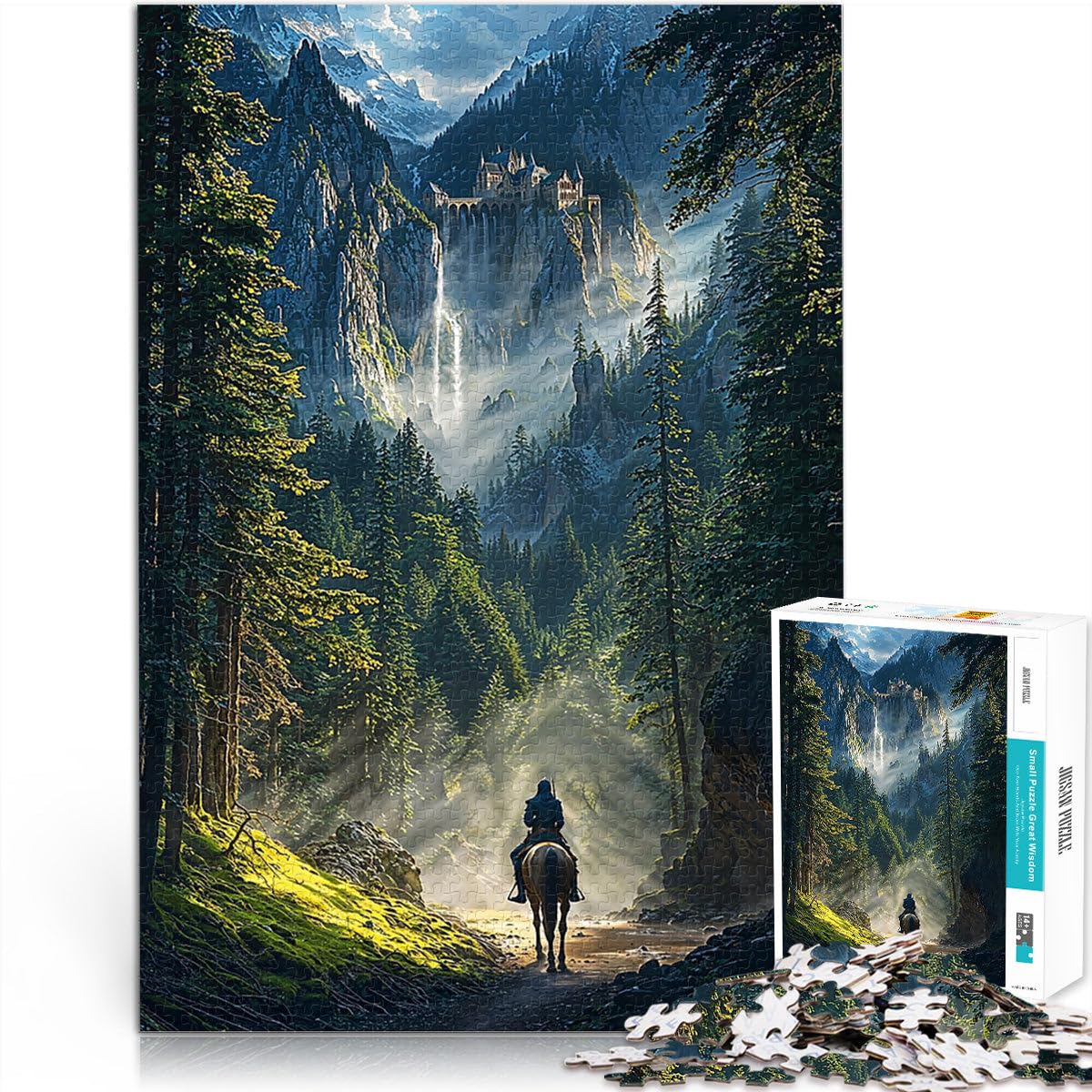 1000 Adult Pieces Jigsaw Puzzle Return to the Hidden Valley Intellektuelles Spiel Einzigartige Wohndekoration und Geschenke52x38cm
