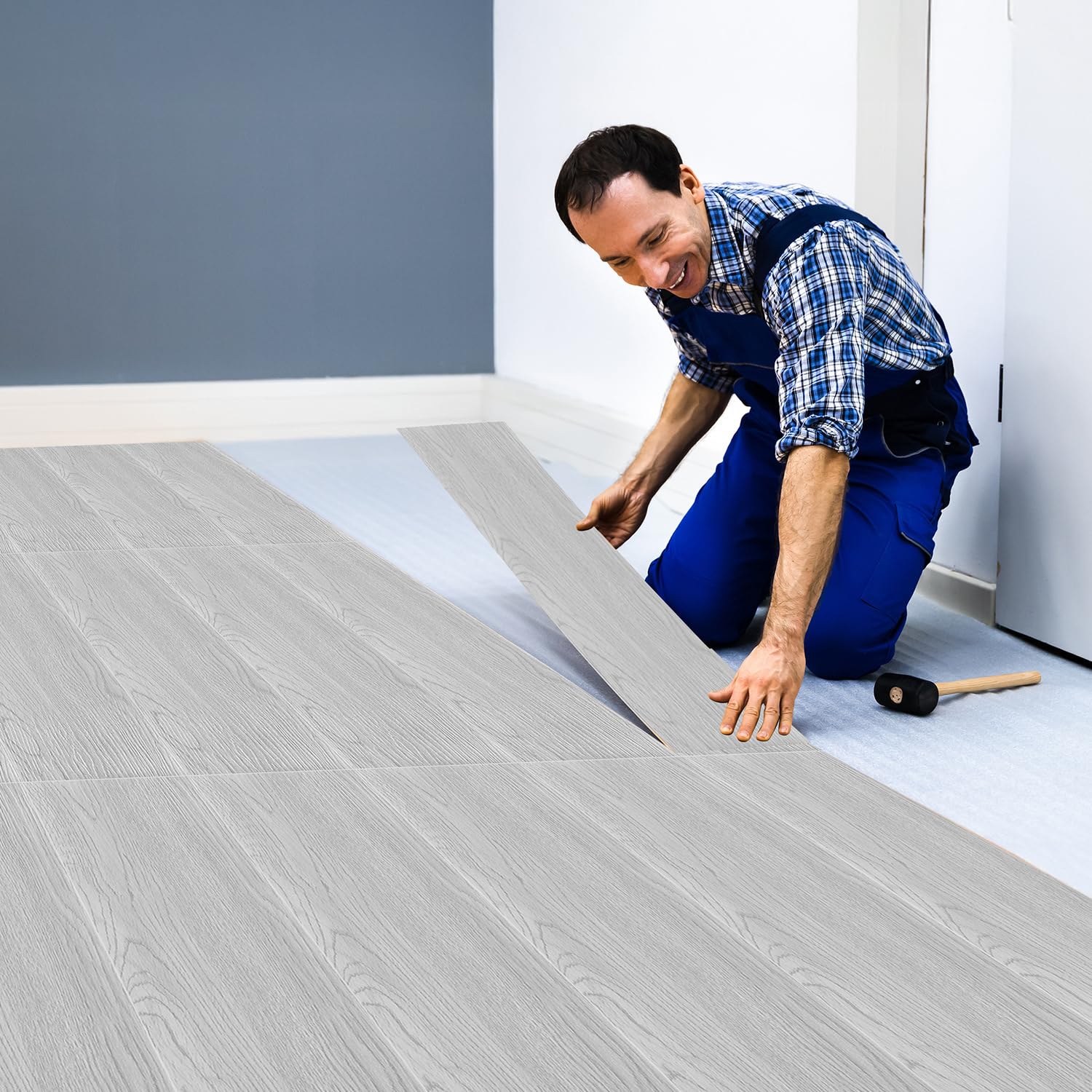 91,44 cm x 15,24 cm x 2 mm PVC Suelo de vinilo autoadhesivo 10 ㎡/72 azulejos azulejos de vinilo autoadhesivo impermeable efecto madera para cocina baño