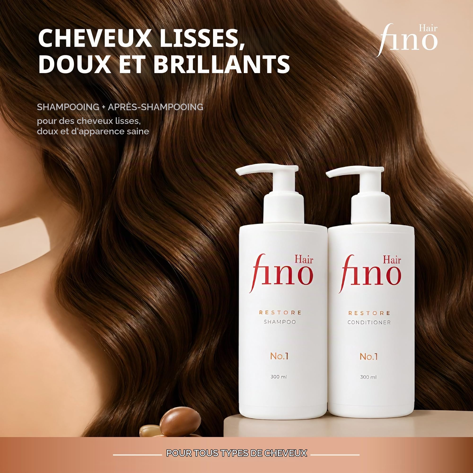 fino Hair RESTORE Duo Shampooing & Après-shampooing No.1 - cheveux abîmés