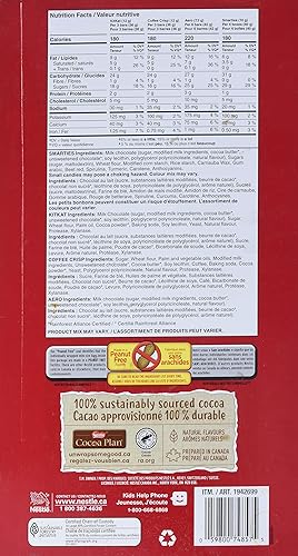 Miniatura 4 de Nestle 125 - Mini barra de chocolate de Halloween de 1.292.8 libras Importado de Canadá