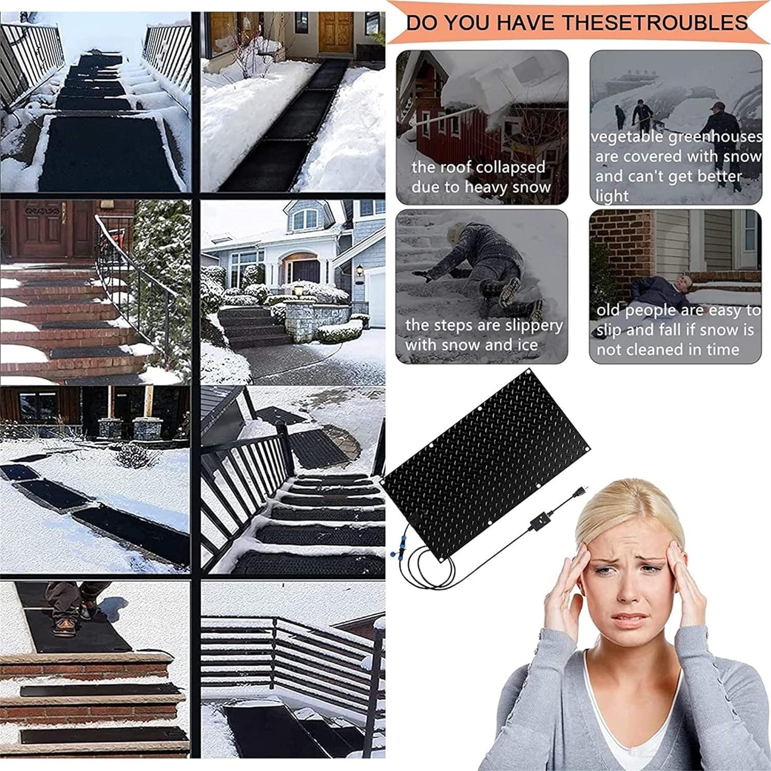 ACTIVLIFE for 2 Snow Thrower Paddles Fit for MTD 735-04237 31A-2M1E700 31A-2M1E706 31A-2M5E799