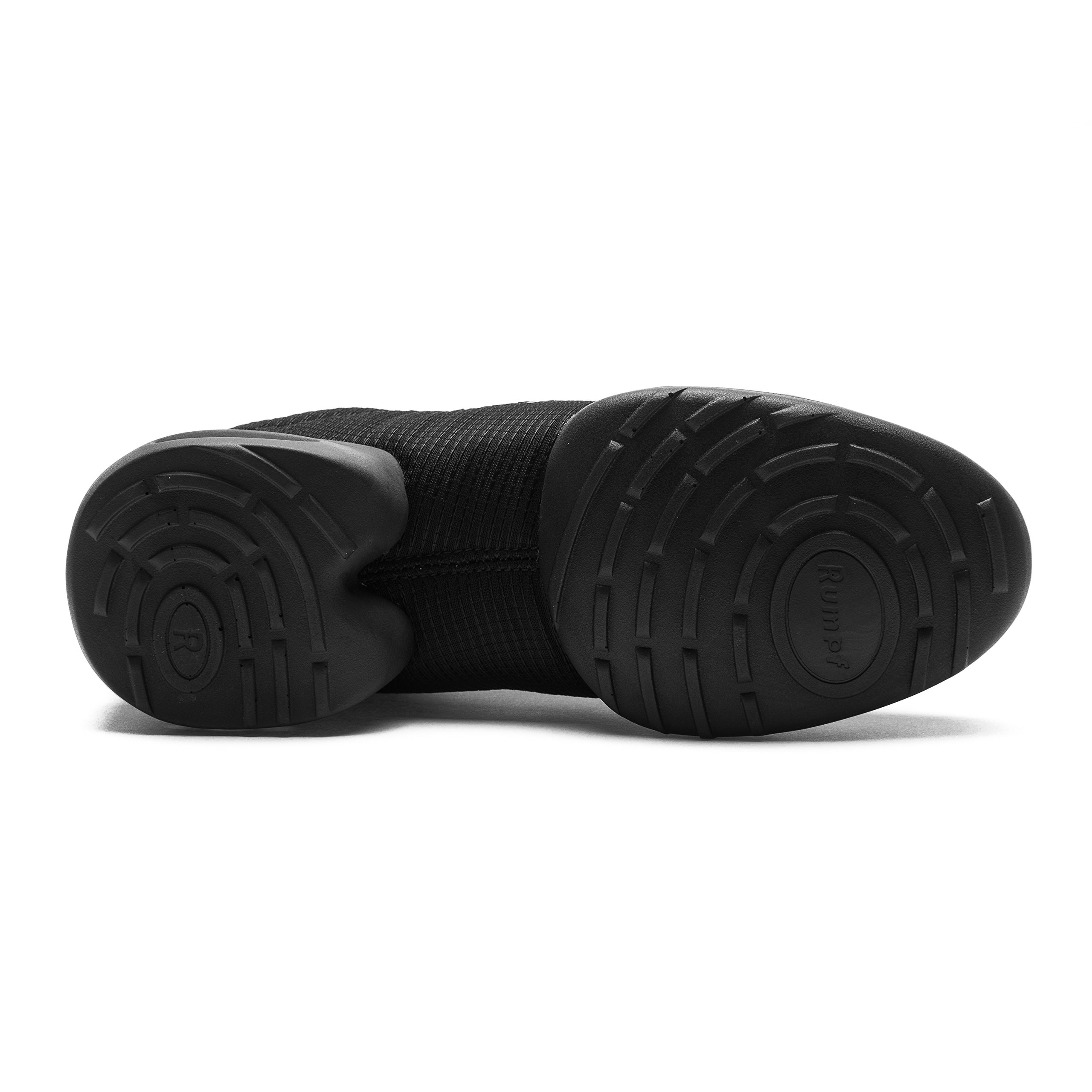 Rumpf 1516 Pebble Unisex Jazz Hip-Hop Training Salsa Danza Sneaker Traspirante Nero