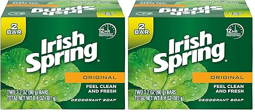 Miniatura 4 de Irish Spring Jabón en barra desodorante original, barras de 3.20 onzas, 2 unidades