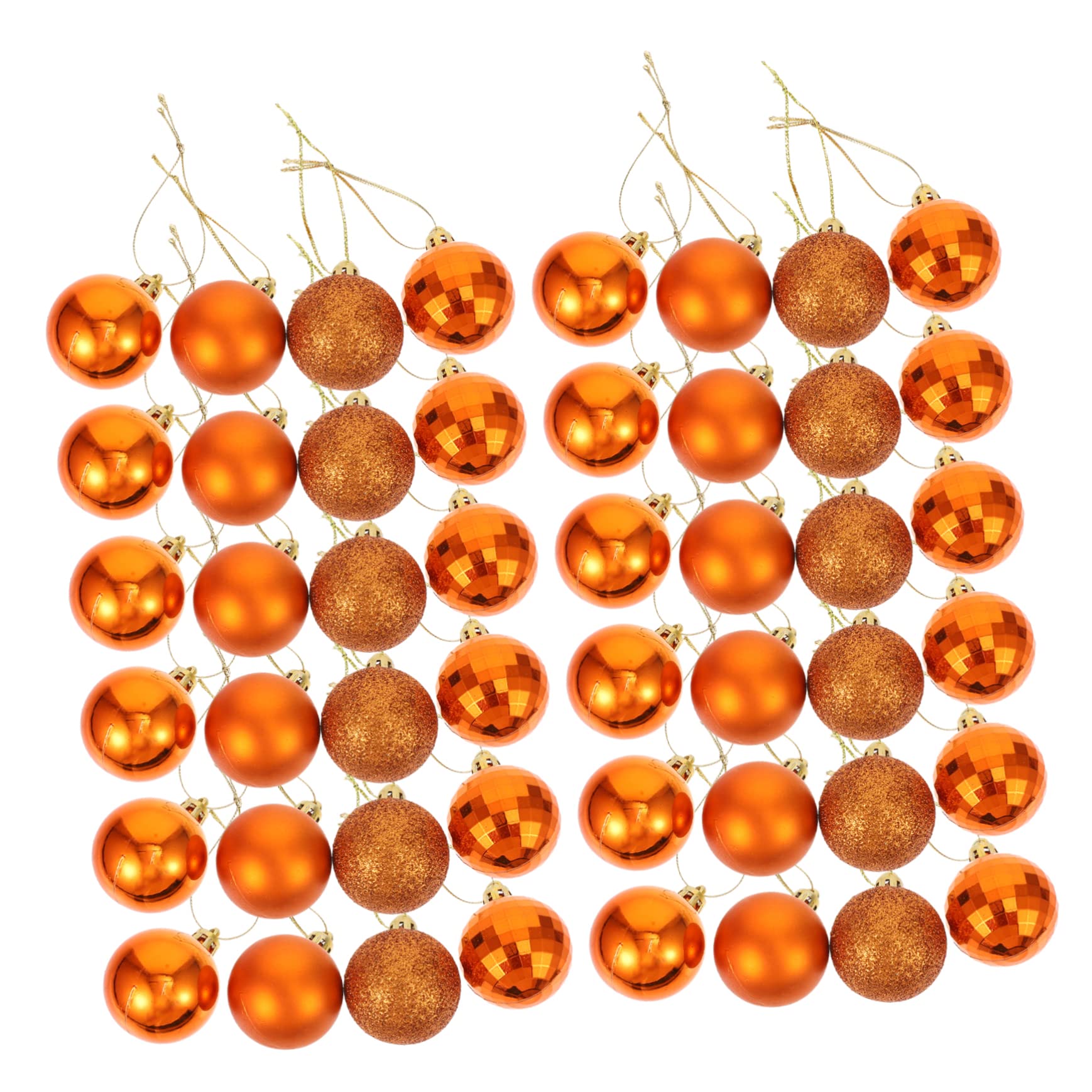 Ciieeo 240 Piezas Bolas de Navidad esferas Luminosas Colgantes navideños Bola de decoración de Fiesta Dorado Ornamento Bolas de Adorno de Cristal Bola Colgante del árbol de Navidad Mini
