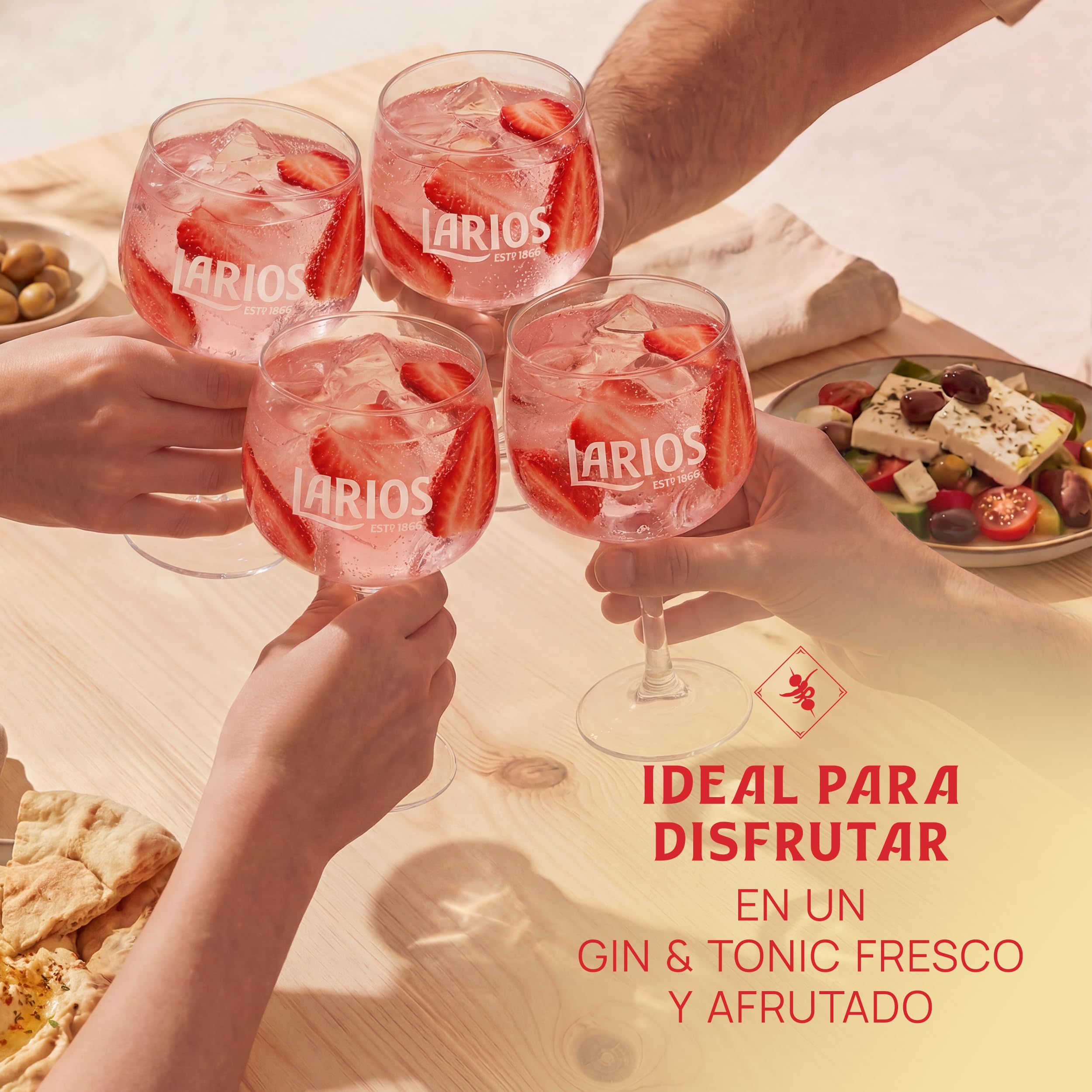 Larios Rosé Ginebra Premium Mediterránea 70cl