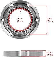 Vista 2 de Caltric Embrague de arranque rodamiento unidireccional compatible con Suzuki Dl650A Dl-650A V-Strom 650 2012-2015