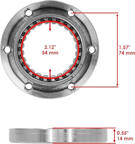 Miniatura 2 de Caltric Embrague de arranque rodamiento unidireccional compatible con Suzuki Dl650A Dl-650A V-Strom 650 2012-2015