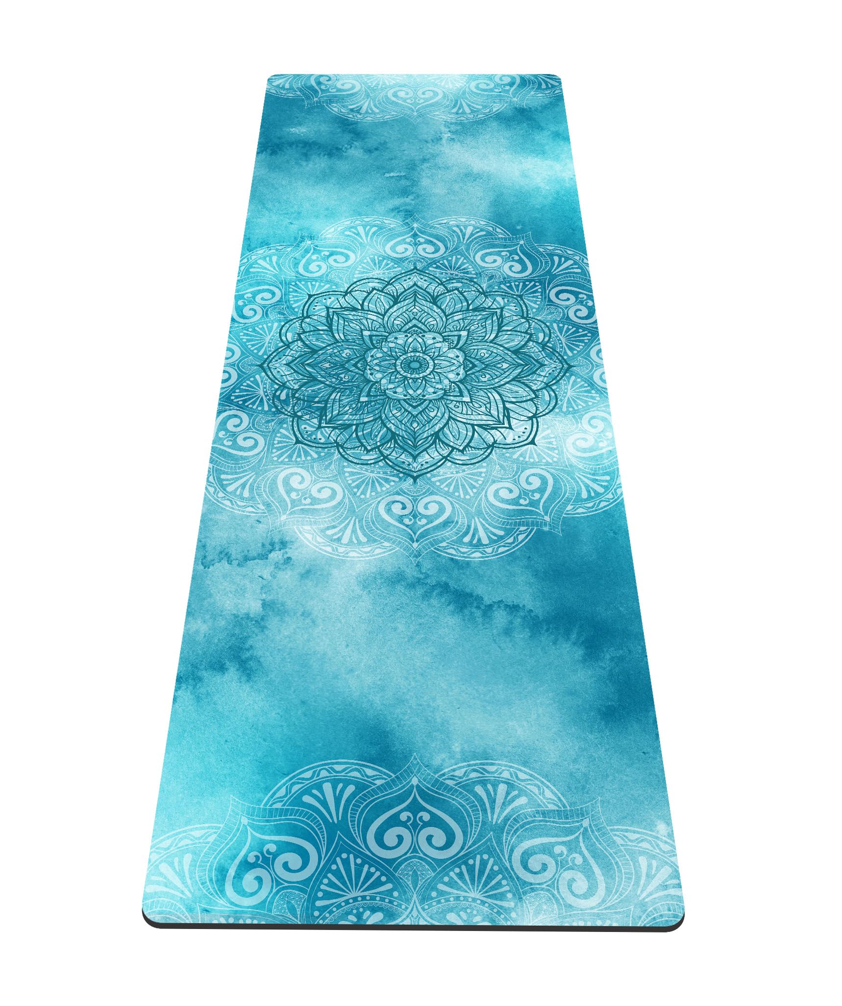 nuveti Yoga Mat Print Extra Thick TPE Non Slip Fitness Exercise Mat with Carrying Bag, 72"x24" Extra Thick 6MM Exercise & Workout Mat for Yoga, Pilates Fitness and Floor Exercises
