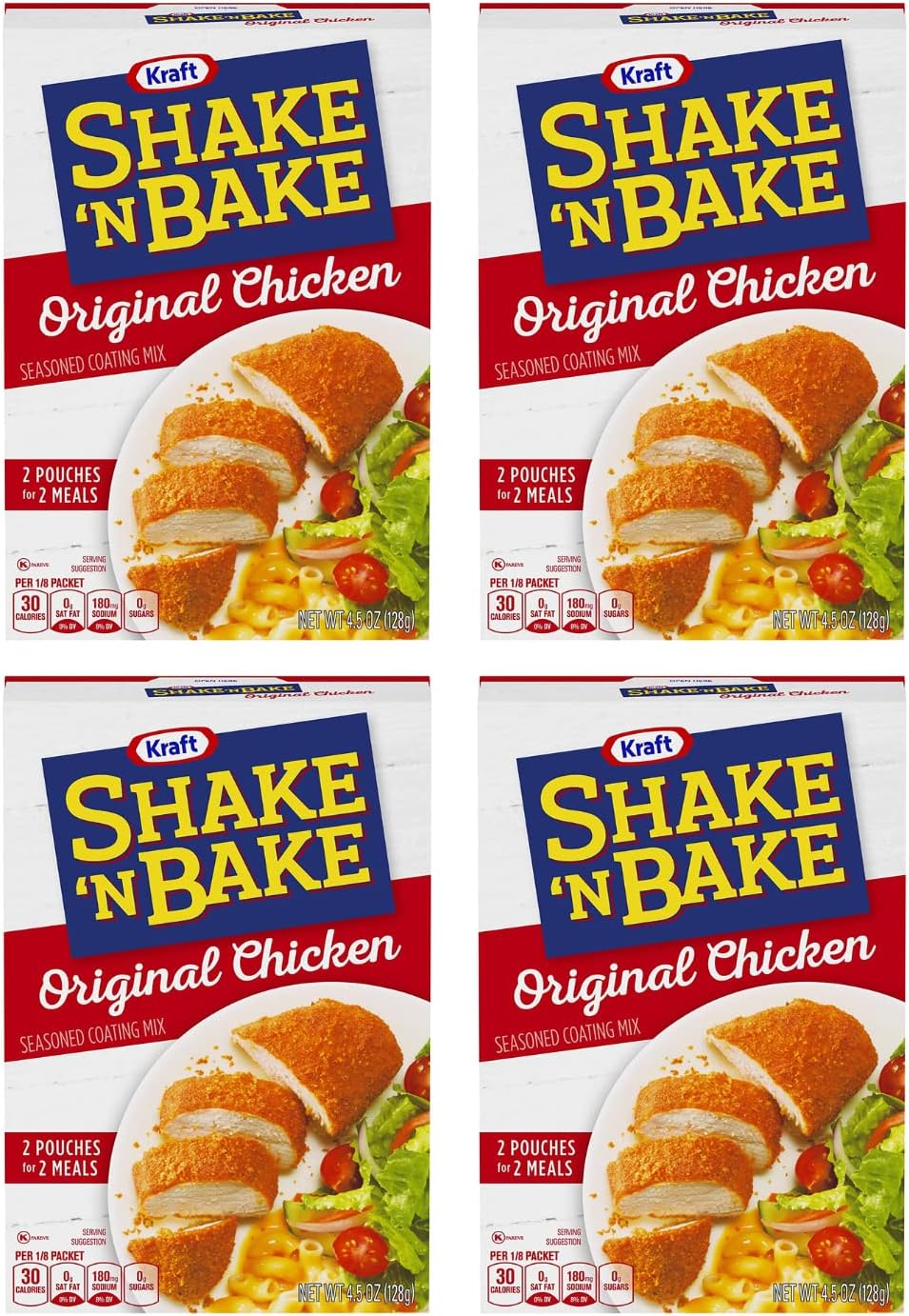 Shake n Bake Original Chicken Seasoned Coating Mix 128g | Pack of 4