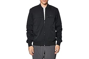 Champion Men's Bomber Jacket, Graphic Flex, Stretch Woven Bomber Jacket with Multiple Utility Pockets