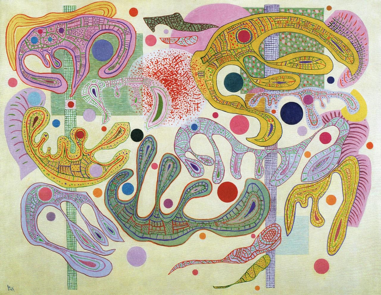 Unicorn Posters Multicolour A2 Poster (24/16.5 Inch) (60/42Cm) - Wassily Kandinsky Capricious Forms 1937