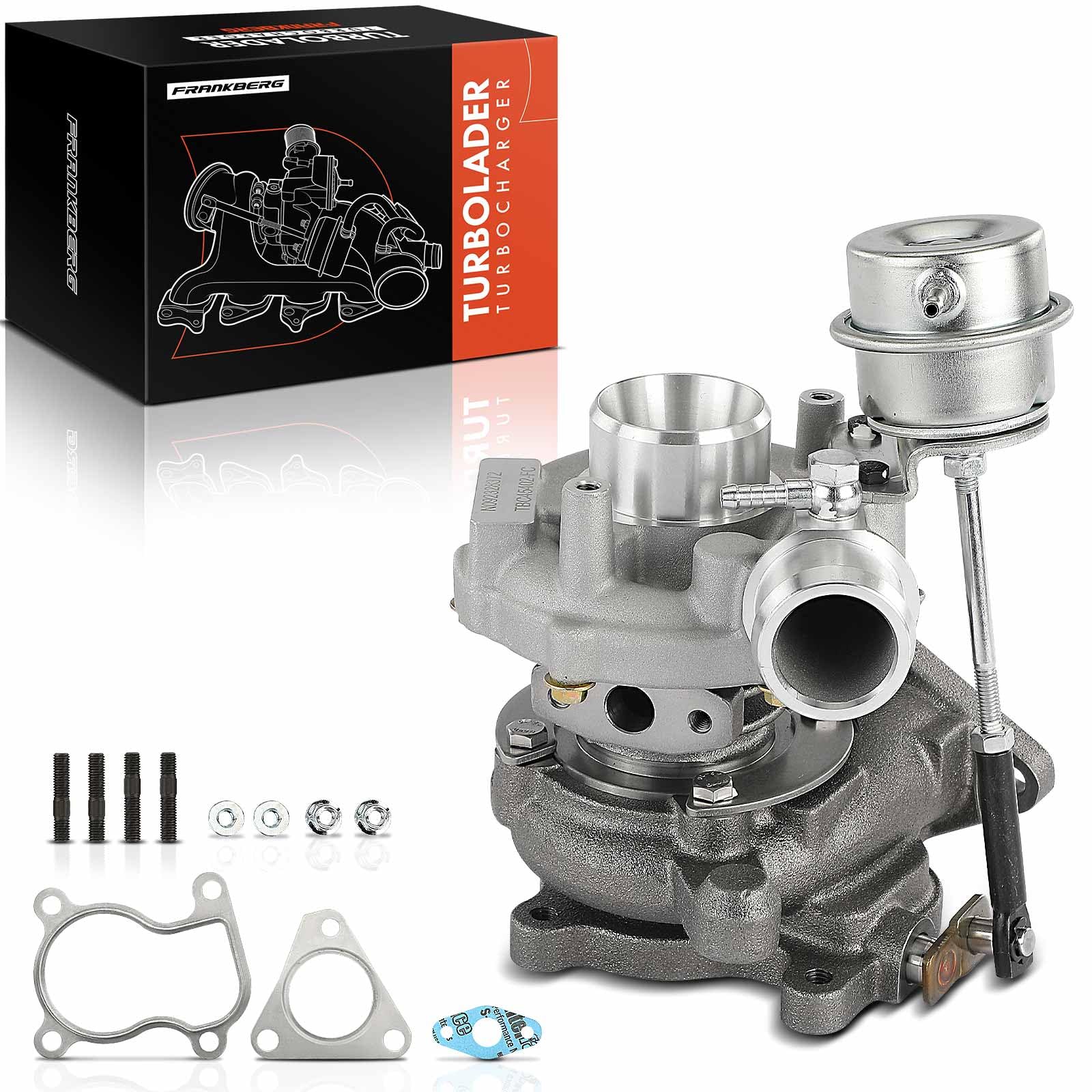Frankberg Turbocompressore a gas di scarico con guarnizioni diesel | 038145701A; Compatibile con: Golf IV Variante 1J5, B.o.r.a 1J2, A3 8L1, O.c.t.a.v.i.a I 1U2, Toledo II 1M2