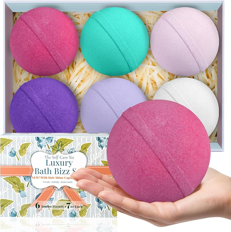 Conjunto com 6 bombas de banho jumbo Kean Beauty, 198 g cada