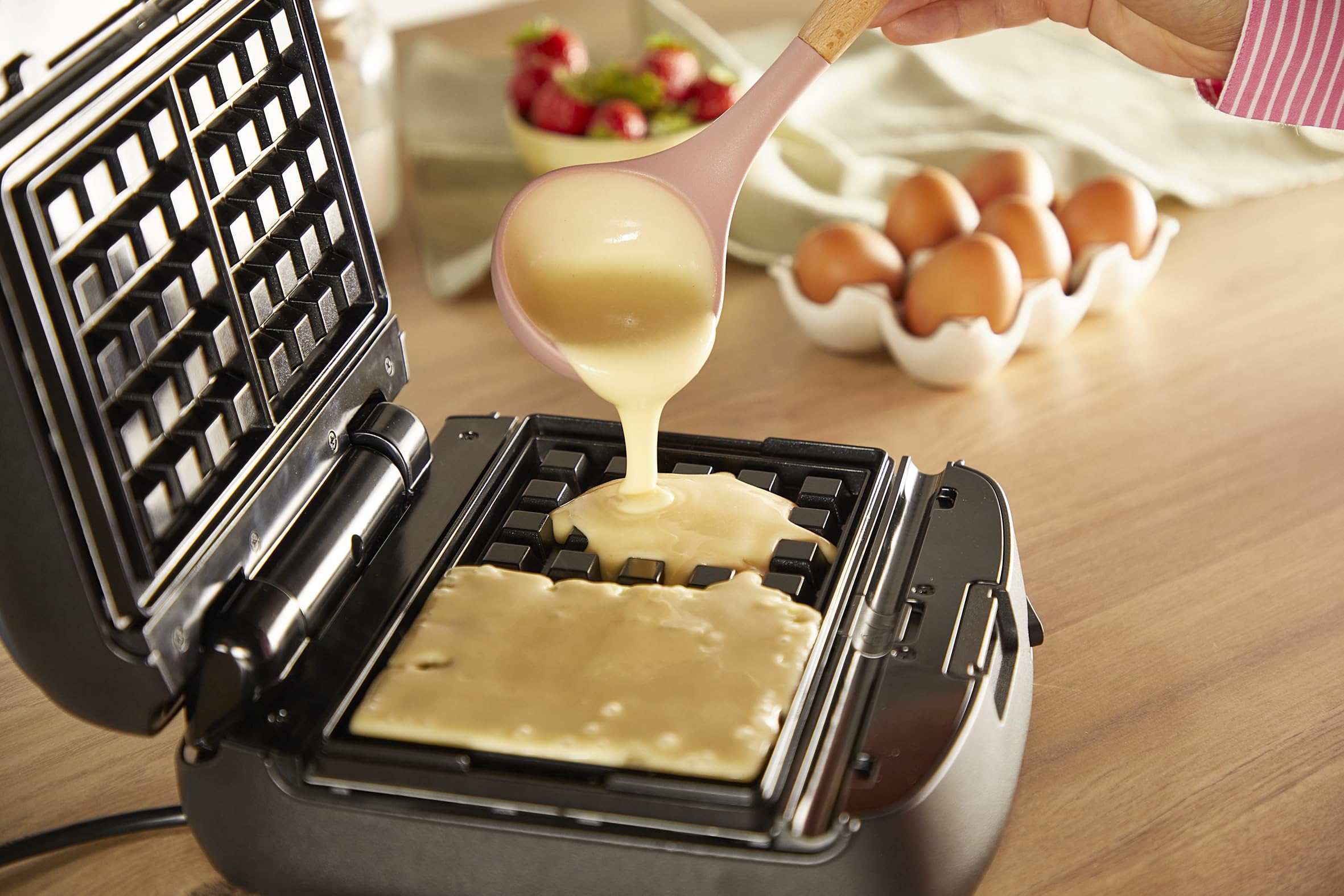 Tefal Snack Collection, Aparato de gofres y croque-monsieur, 20juegos de platos disponibles, Recetas dulces y saladas, SW8674F0