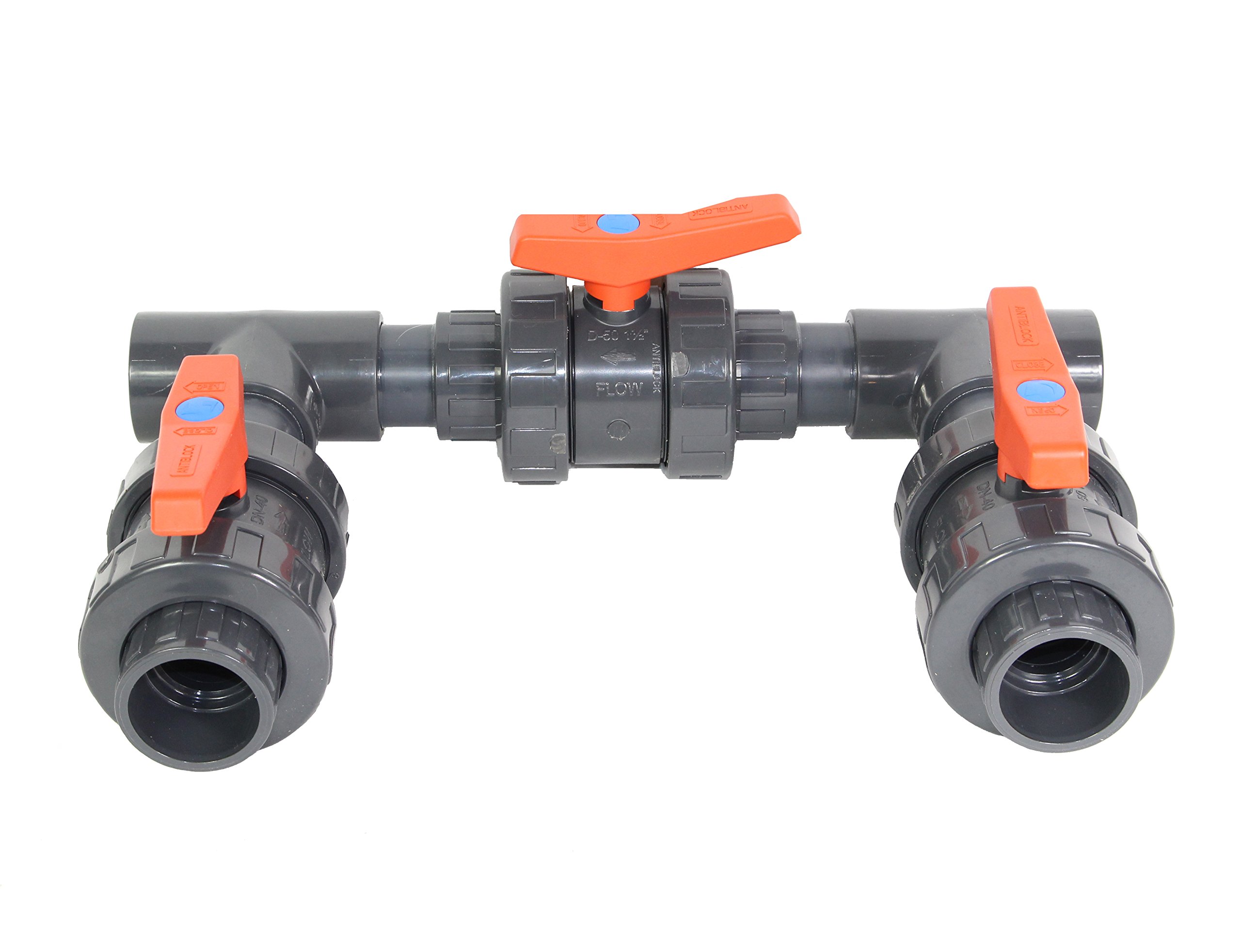 Bypass Set 1 90° für Wärmepumpen Ø 50 mm Poolheizung Schwimmbecken Pool Heizung