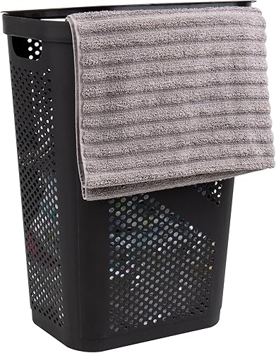 Miniatura 2 de Mind Reader Cesta de lavandería delgada de 60L (juego de 2) + cesta de ropa