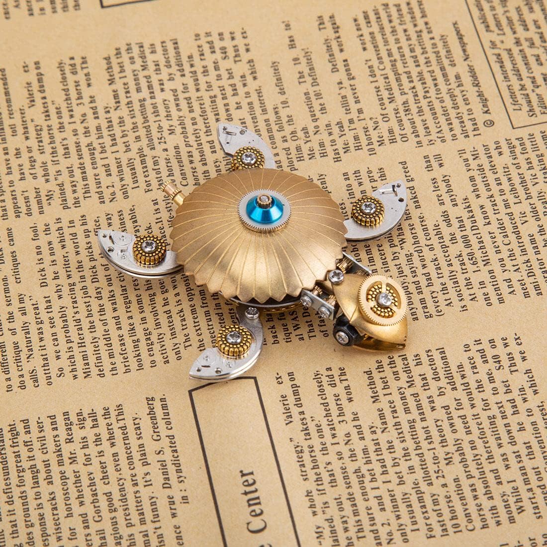 LUV 3D Metal Puzzle, Mechanical Turtle Model, Punk 3D Puzzle, DIY Assembly Creative Gift for Adults, Home Decor Marine Organism Kit, 3440I10U4O