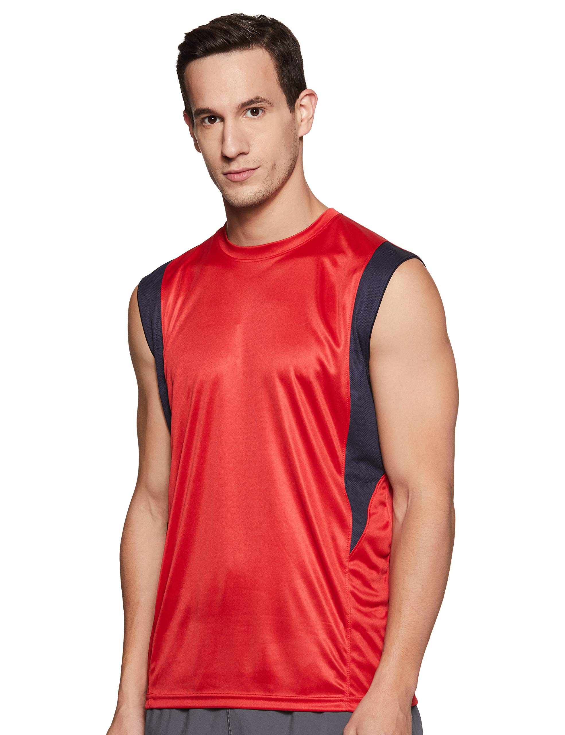 Campus Sutra Men Sleeveless Side Design Dry-Fit Jersey