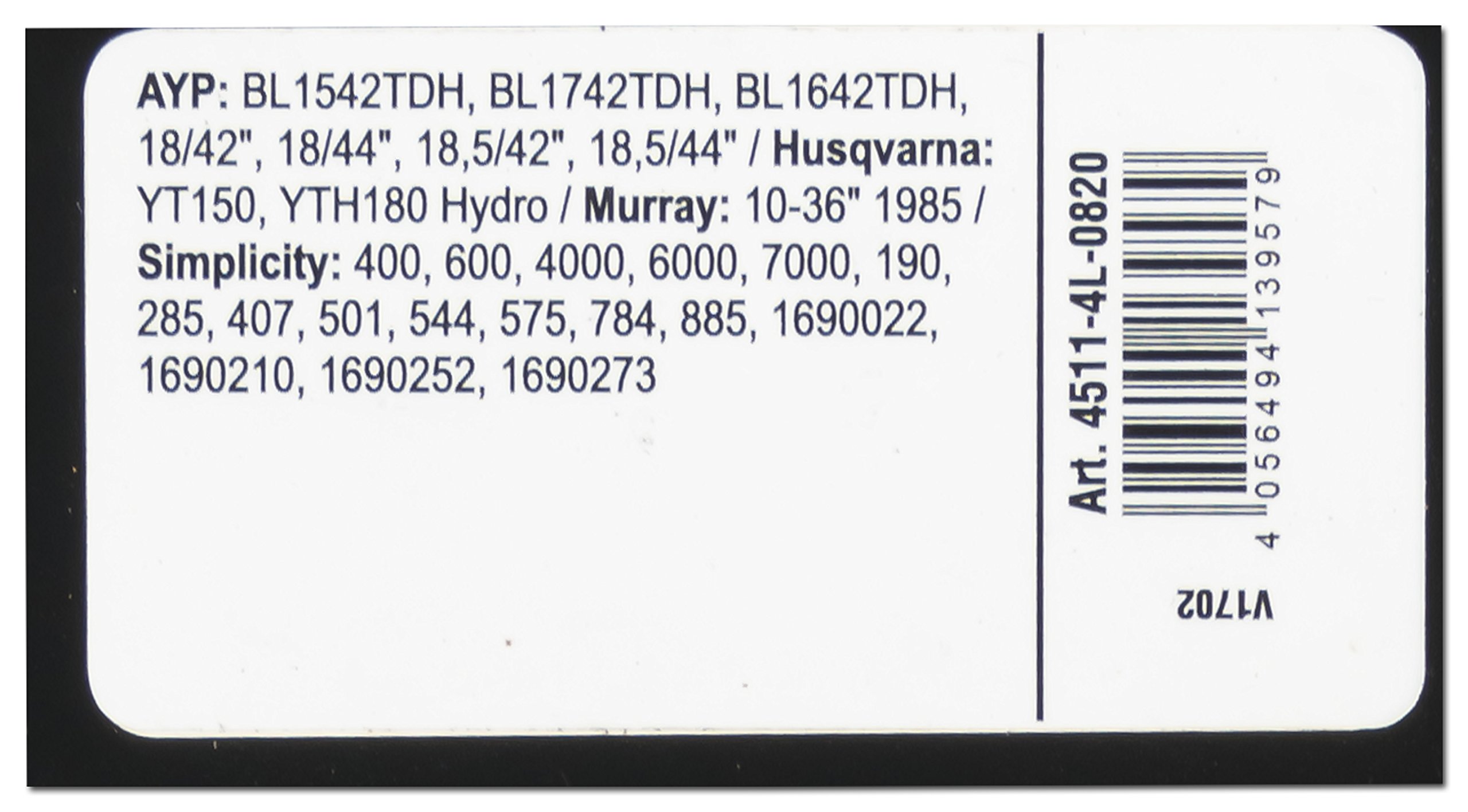 Arnold 4511–0420 X-GRIP Courroie De 5 L, 5l420