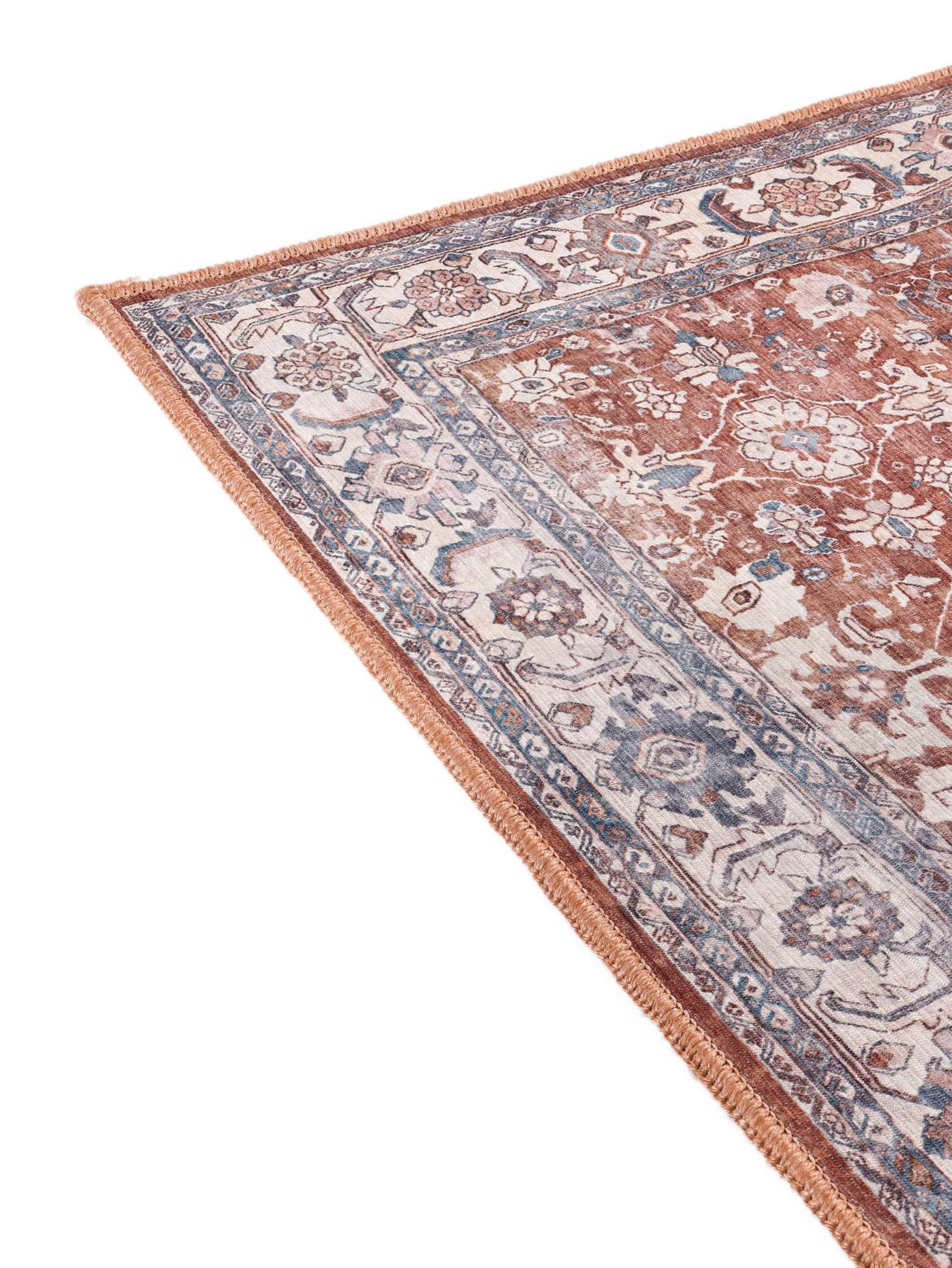 RugVista Galore Oriental, Dywan, Nowoczesne, 120 x 180 cm, Prostokąt, Niski, Pokój dzienny, Sypialnia, Prać w pralce, Terracotta/Beżowy