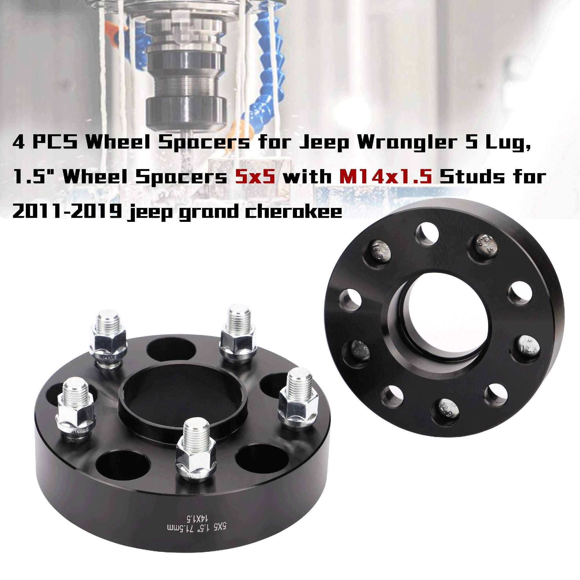Richeer 5x5 Wheel Spacers for 20182021 Wrangler JL/JLU,20112021 Grand Cherokee WK2, 20192021