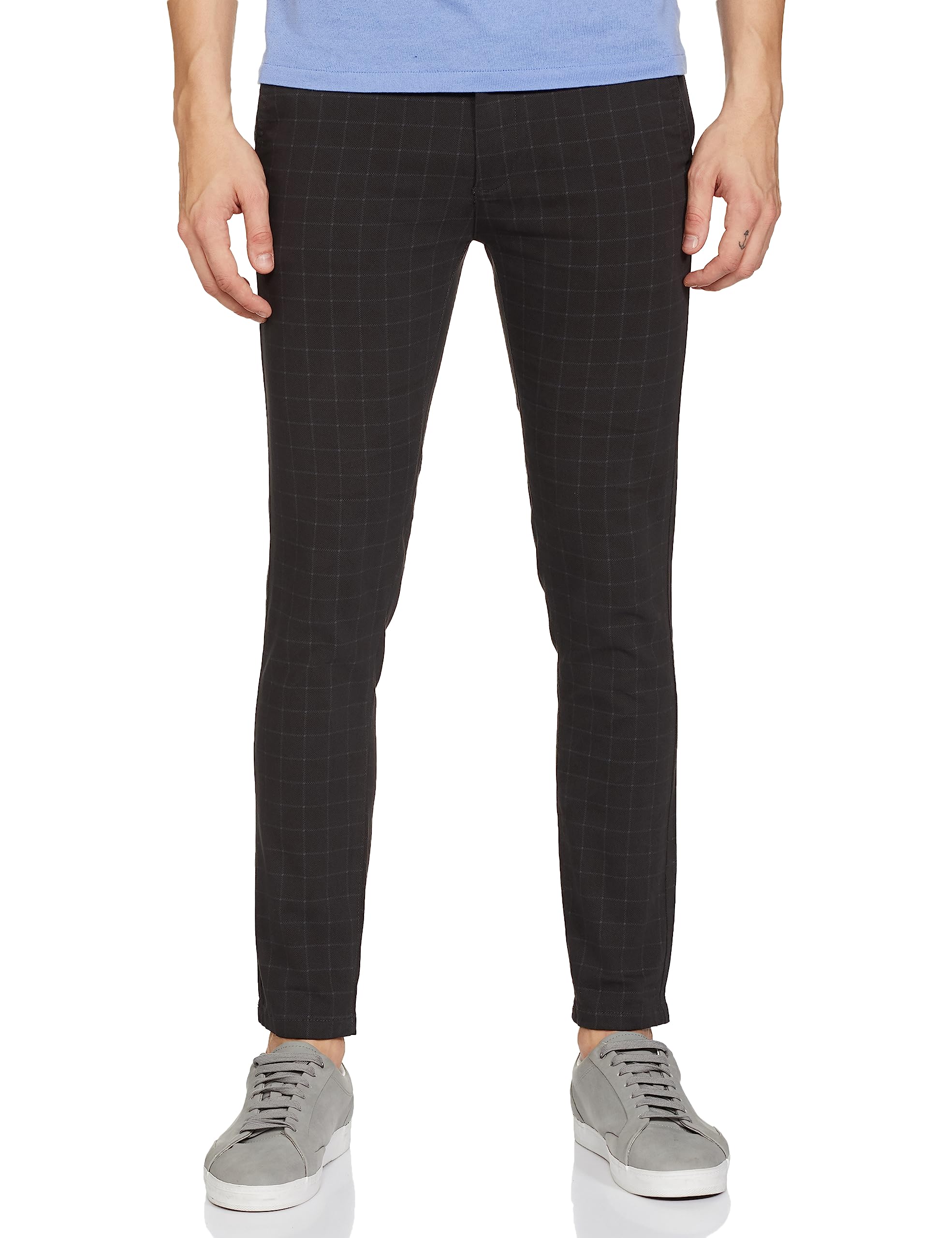 the indian garage co Men's Slim Fit Mid Rise Chinos-picture-33