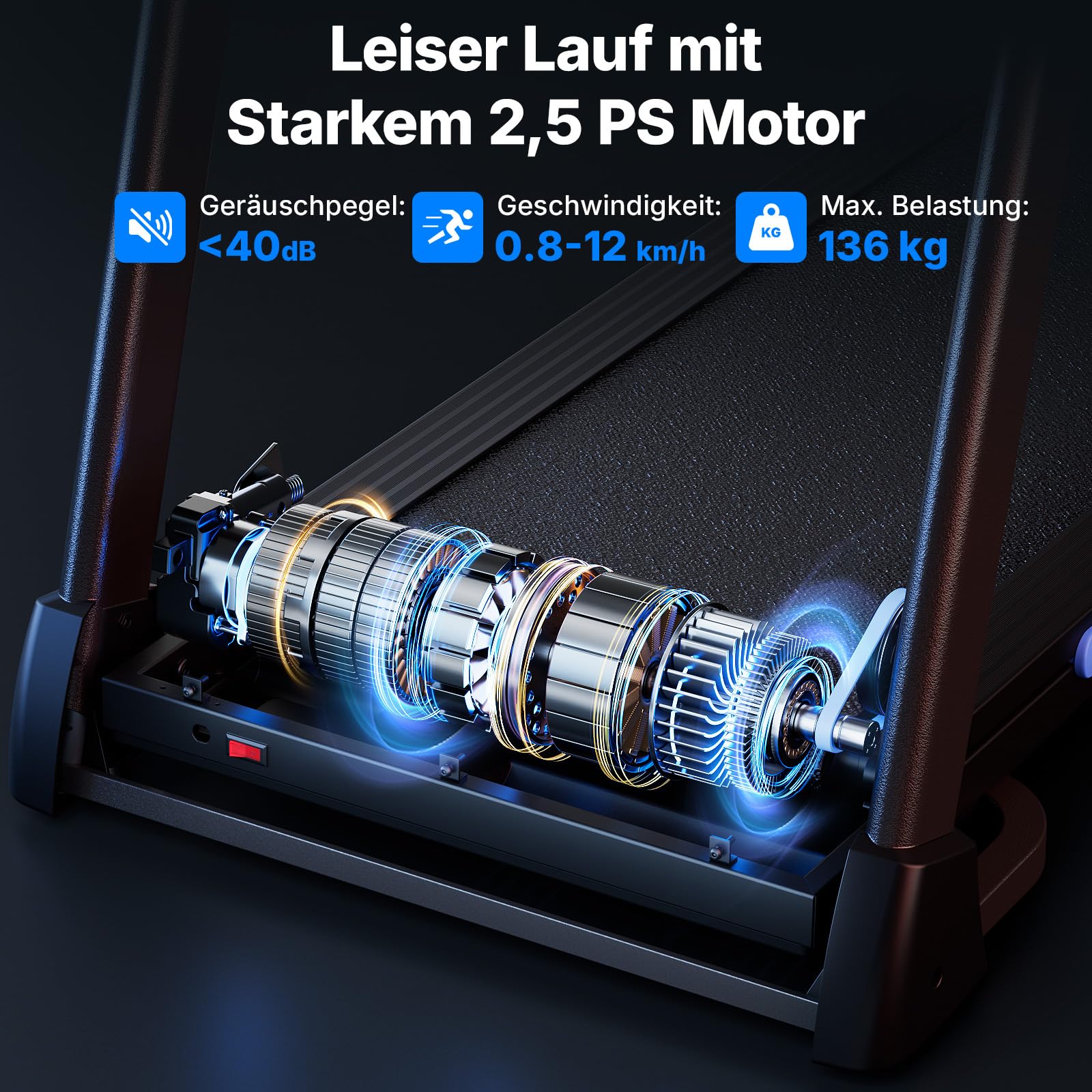 MERACH Laufband Für Zuhause mit Steigung, 0%-18% Automatische Neigung, 8.5km/h12km/h/14km/h Laufband Klappbar, Walking Pad, Treadmill for Home Max 136KG/159KG, 42 * 108CM/46 * 120CM, Laufbänder APP