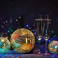 Vista 7 de Espejos autoadhesivos, azulejos de mosaico, azulejos de espejo autoadhesivos, azulejos de espejo de discoteca para manualidades, azulejos