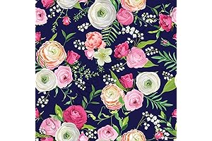 18" x 12": Floral HTV Heat Transfer Vinyl, 267 Vibrant Blooms to...