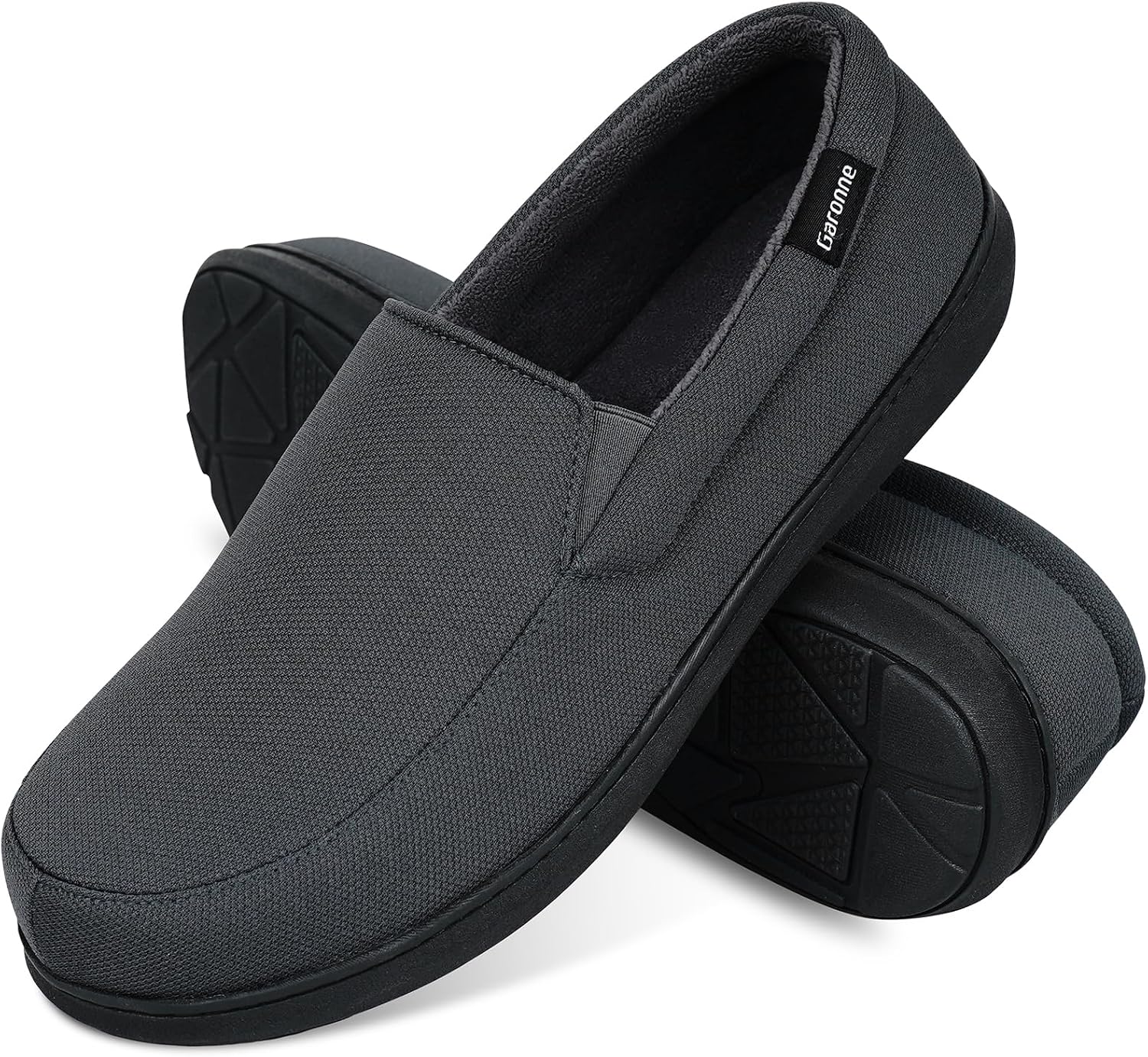 Garonne Men's Minimalist Memory Foam Breathable Knit House Shoes