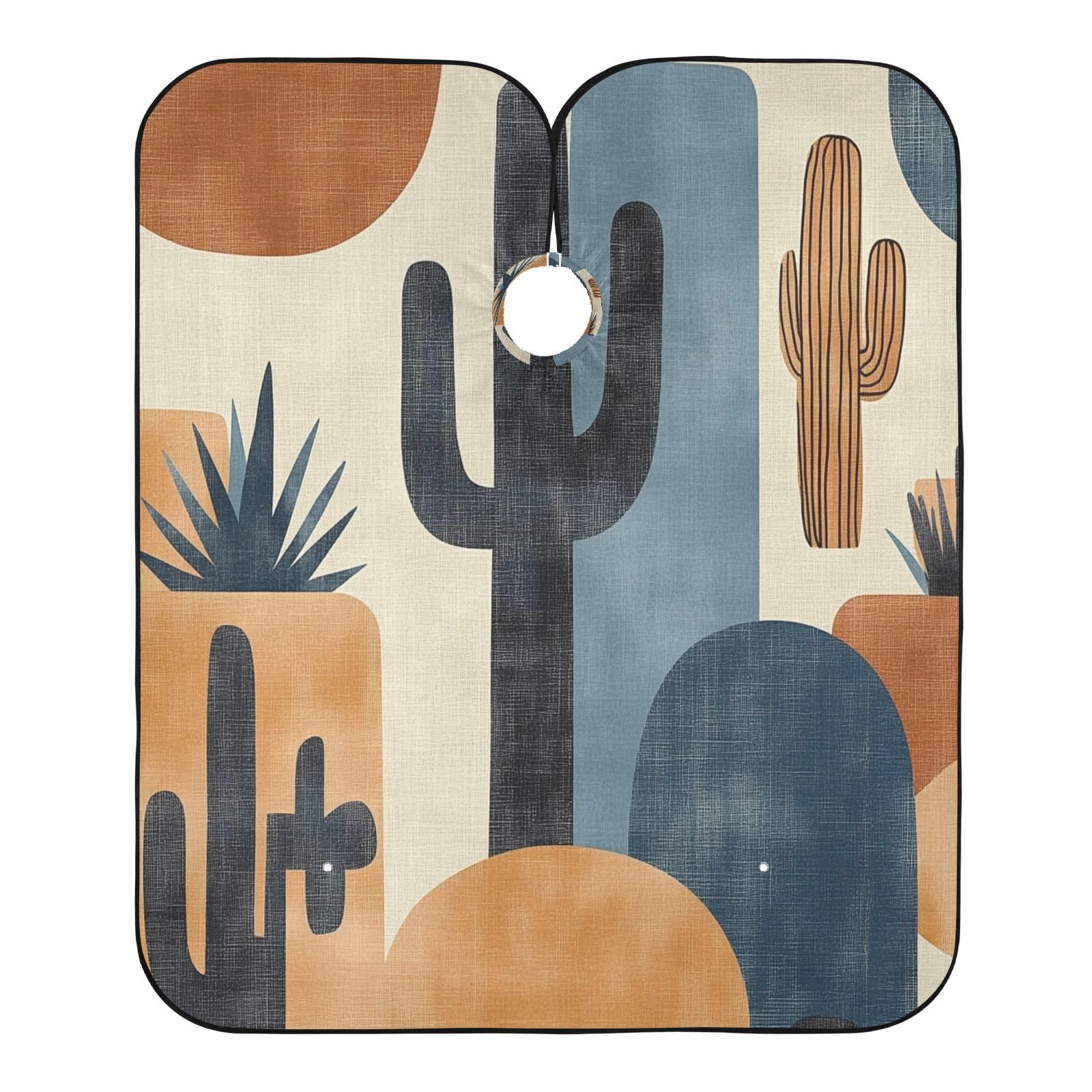 Kigai Boho Cactus Hair Cutting Cape for Men & Women Waterproof Barber Cape Professional Hairdressing Salon Styling Apron with Adjustable Closure Snap