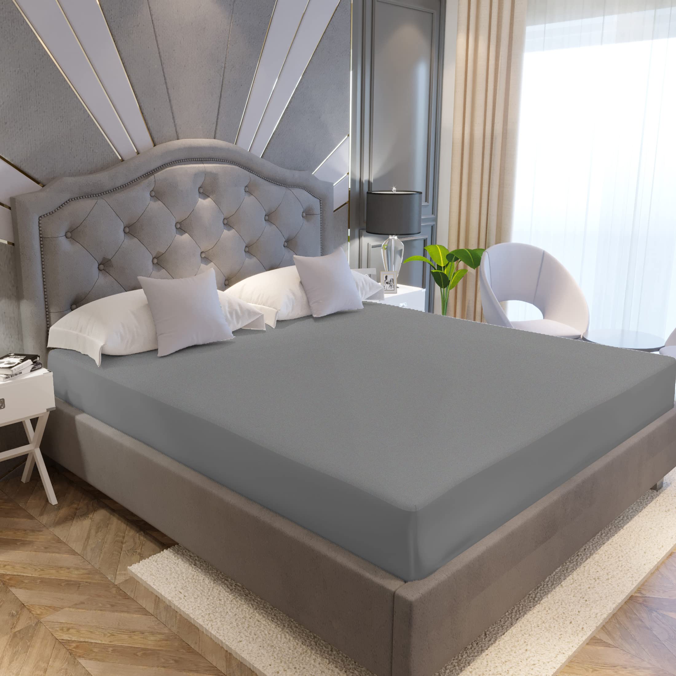 See full amazon price history chart for La Verne Water Proof Terry Breathable Cotton Mattress Protector 72" X 78"(King, Gray) La Verne Water Proof Terry Breathable Cotton Mattress Protector 72" X 78"(King, Gray) (B0BV2JCNCT) Amazon Price History, Amazon Price Tracker
