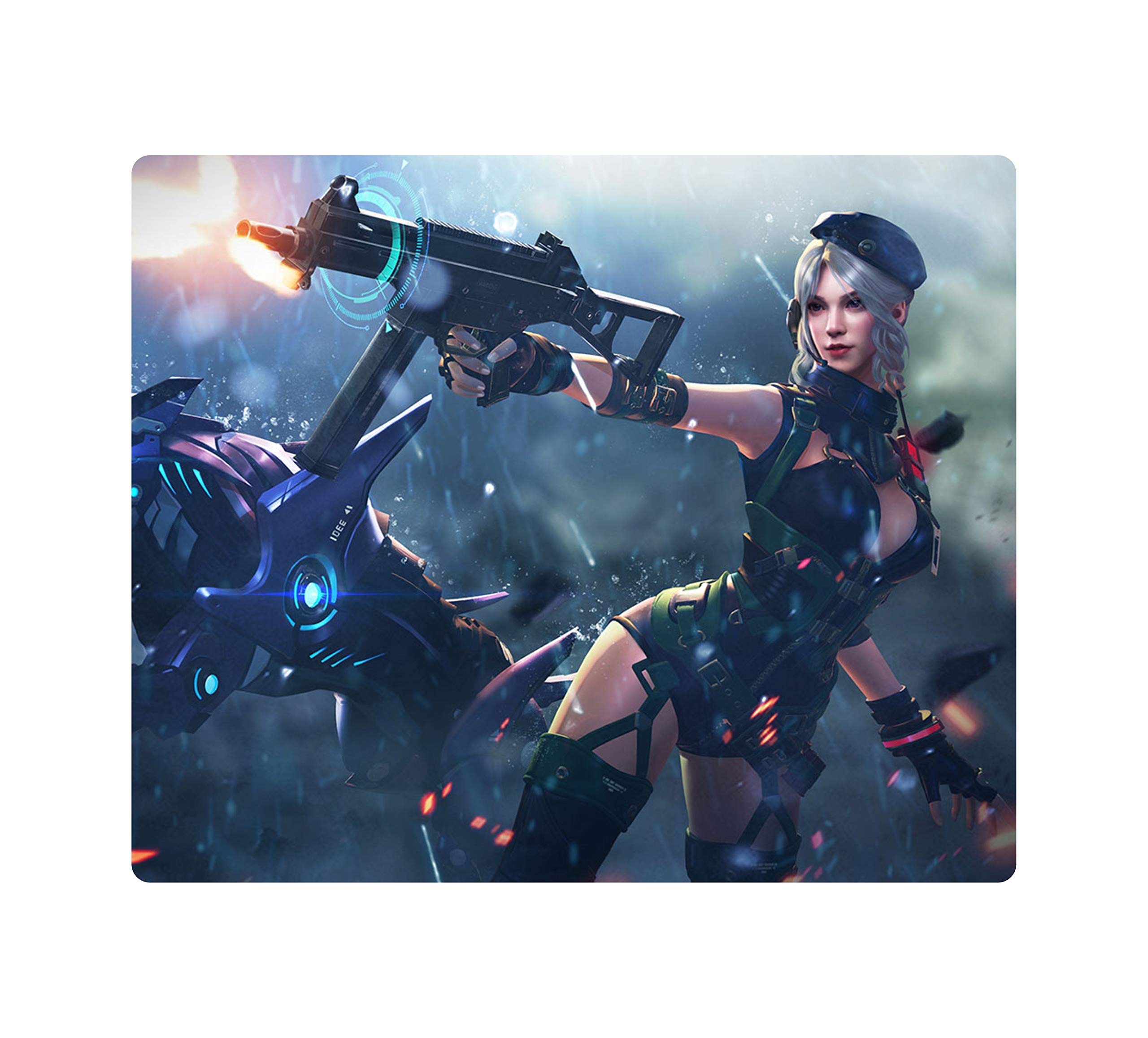 GOLDEN FEATHER® Anti Skid Free Fire Printed Designer Mousepad (Free Fire 2)