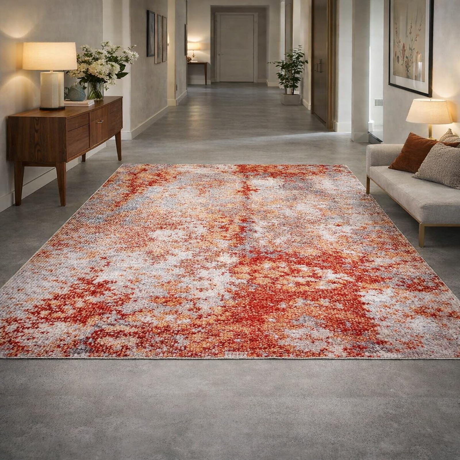 Tapis de salon résistant pour masquer les imperfections du sol 120x200
