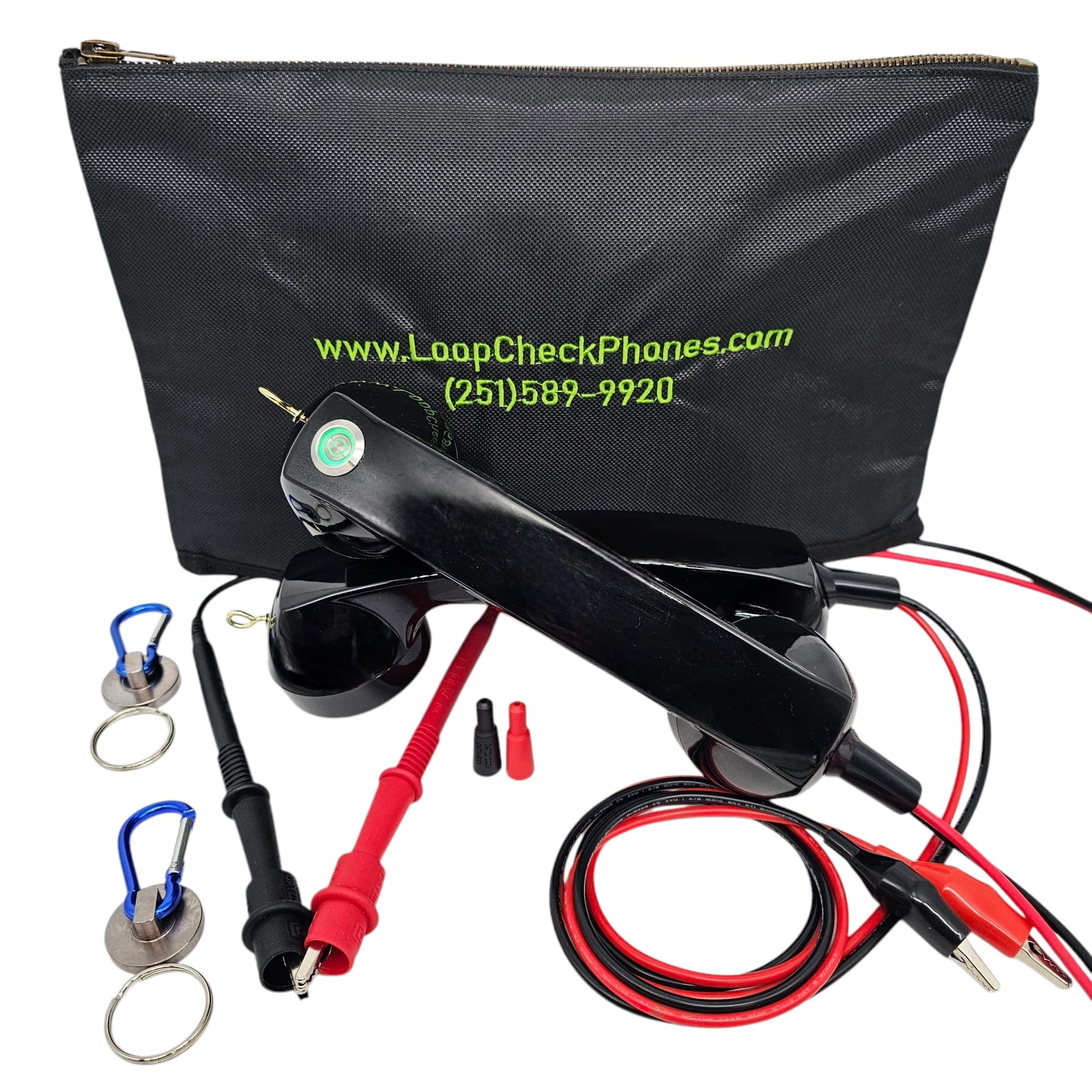 Loop Check® Phones Continuity Test Electrician Phone Set JE001-NBM with Magnets