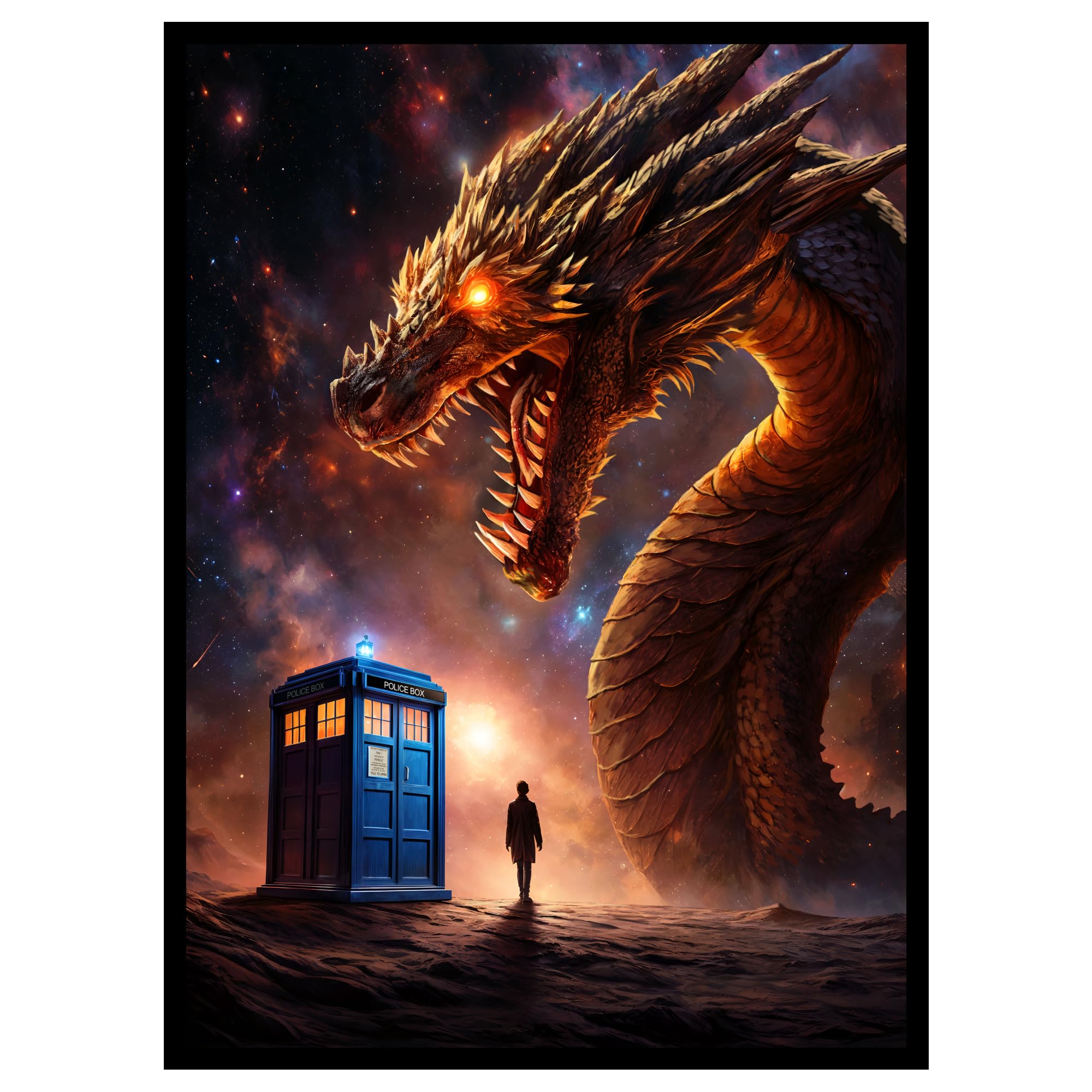 Realm Guard – 100ct Matte TCG/MTG Card Art Sleeves (The Time Lord)