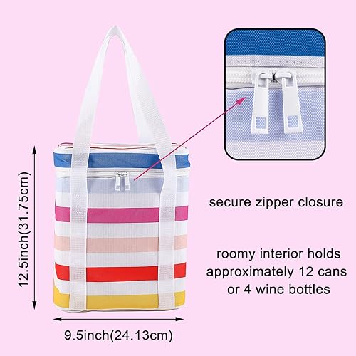 Miniatura 4 de Bolsa de vino para 4 botellas, aislada y a prueba de fugas, bolsa de vino para botella de vino, bolsa térmica aislada para viajes, picnic, playa,