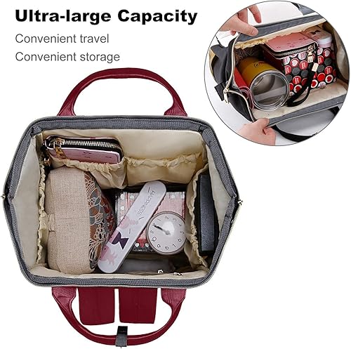 Miniatura 8 de Bolsa de pañales con rompecabezas de conciencia sobre el autismo para mujeres, mochila de gran capacidad, impermeable, bolsa de mamá, mochila de