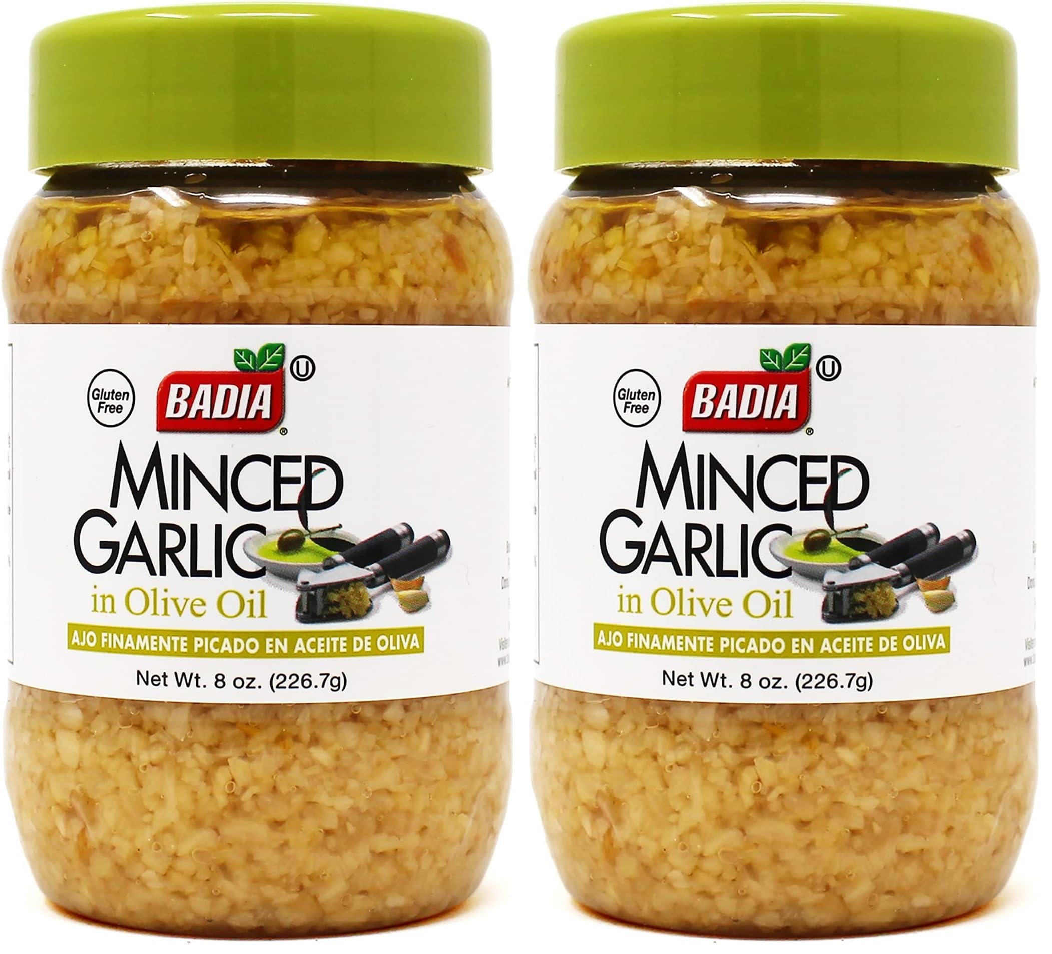 Badia Minced Garlic, 8 oz (Pack of 2)