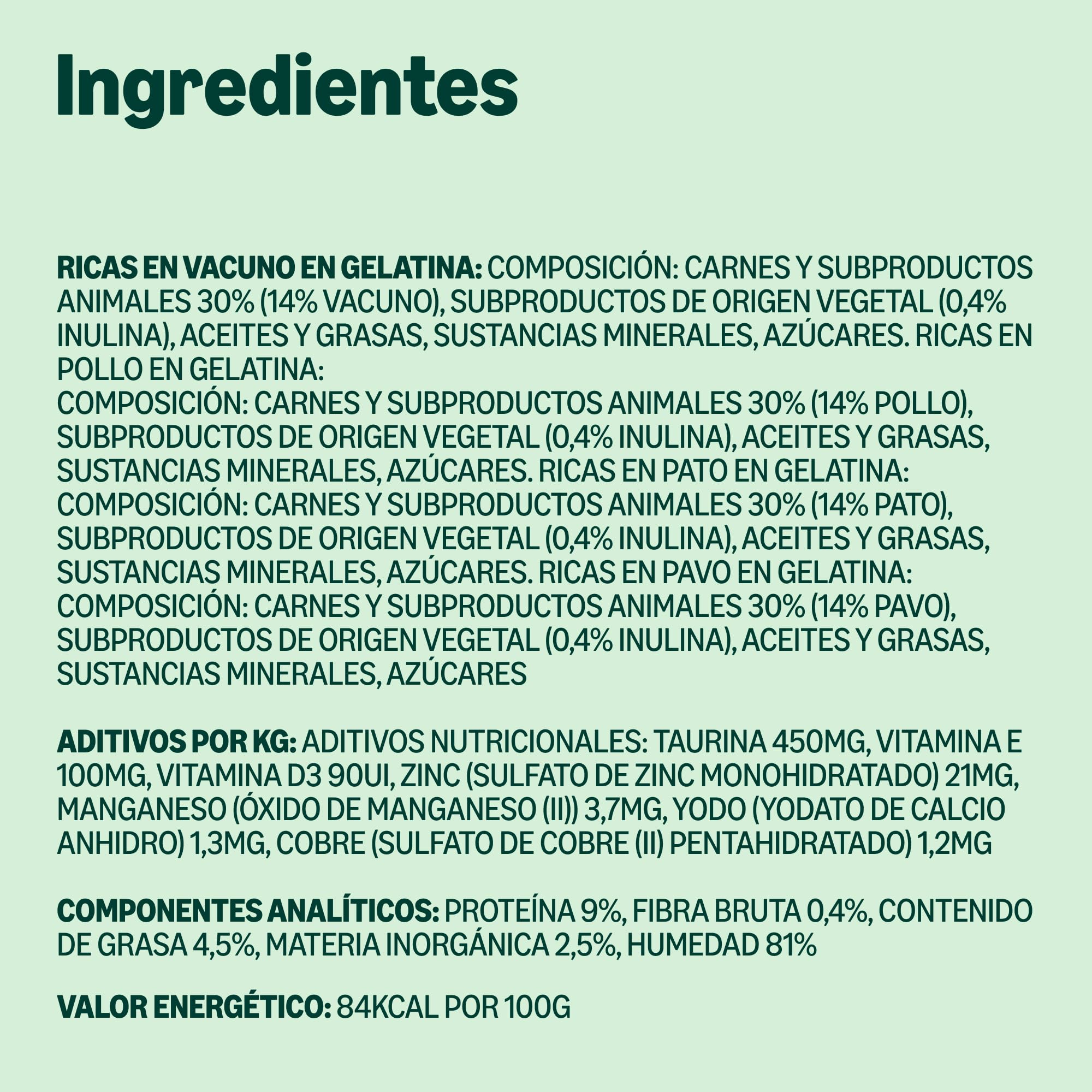 by Amazon Comida húmeda para Gatos Adultos sin Cereales Selección de Carne en gelatina, 4.76 kg (56 Paquetes de 85g) (Antes Lifelong)